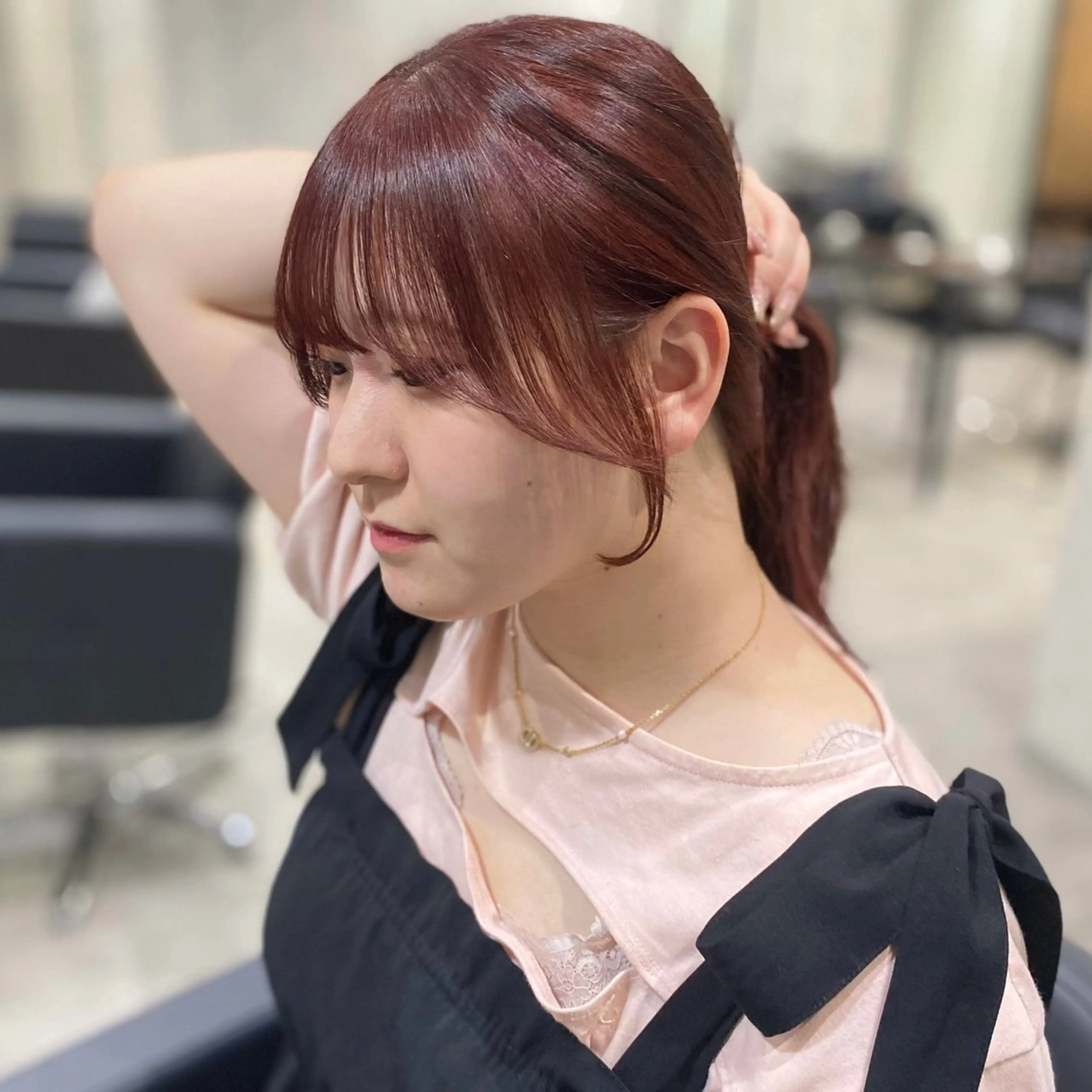 ロング カラー 透明感カラー 顔周りカット カット ヘアカラー トリートメント shiori/透明感 /顔周り/髪質改善のヘアスタイル