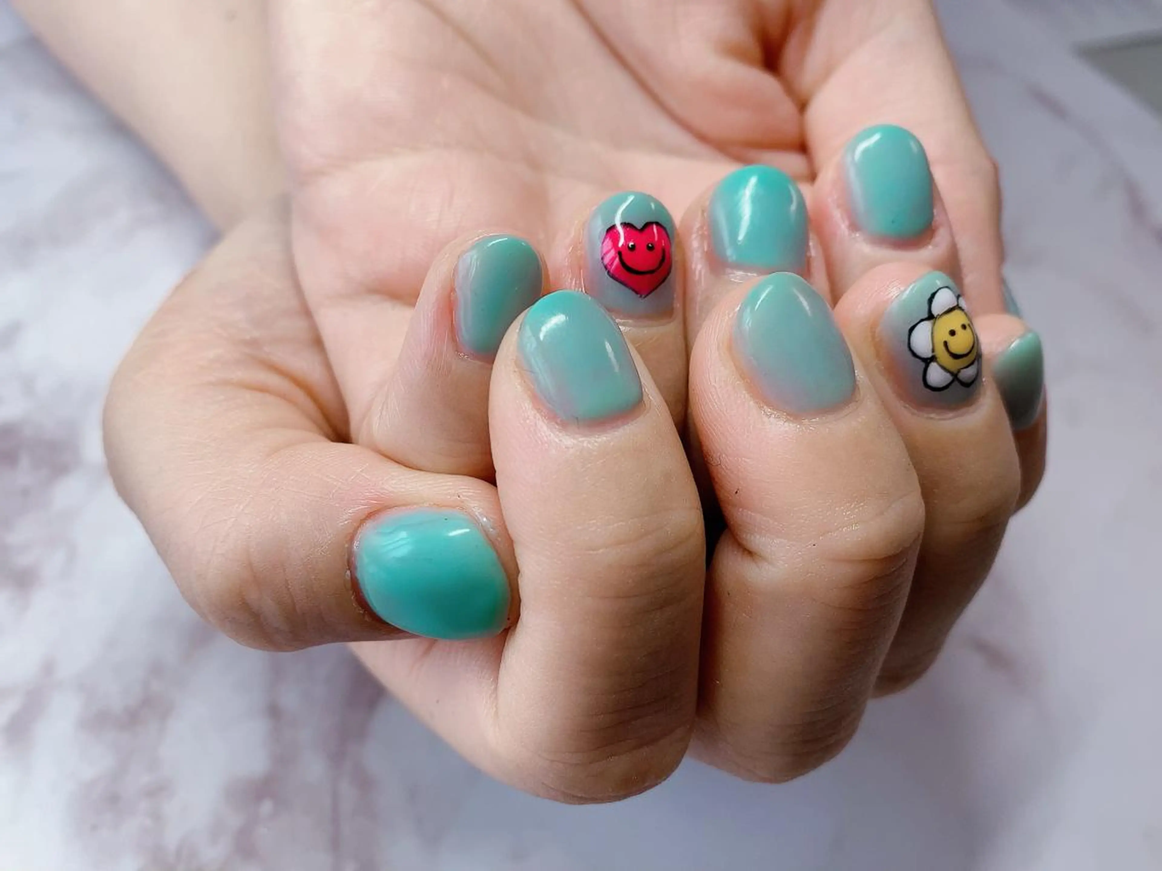 ネイル ハート ぷっくりネイル JIFFY所属・JIFFY nailstudioのネイルデザイン