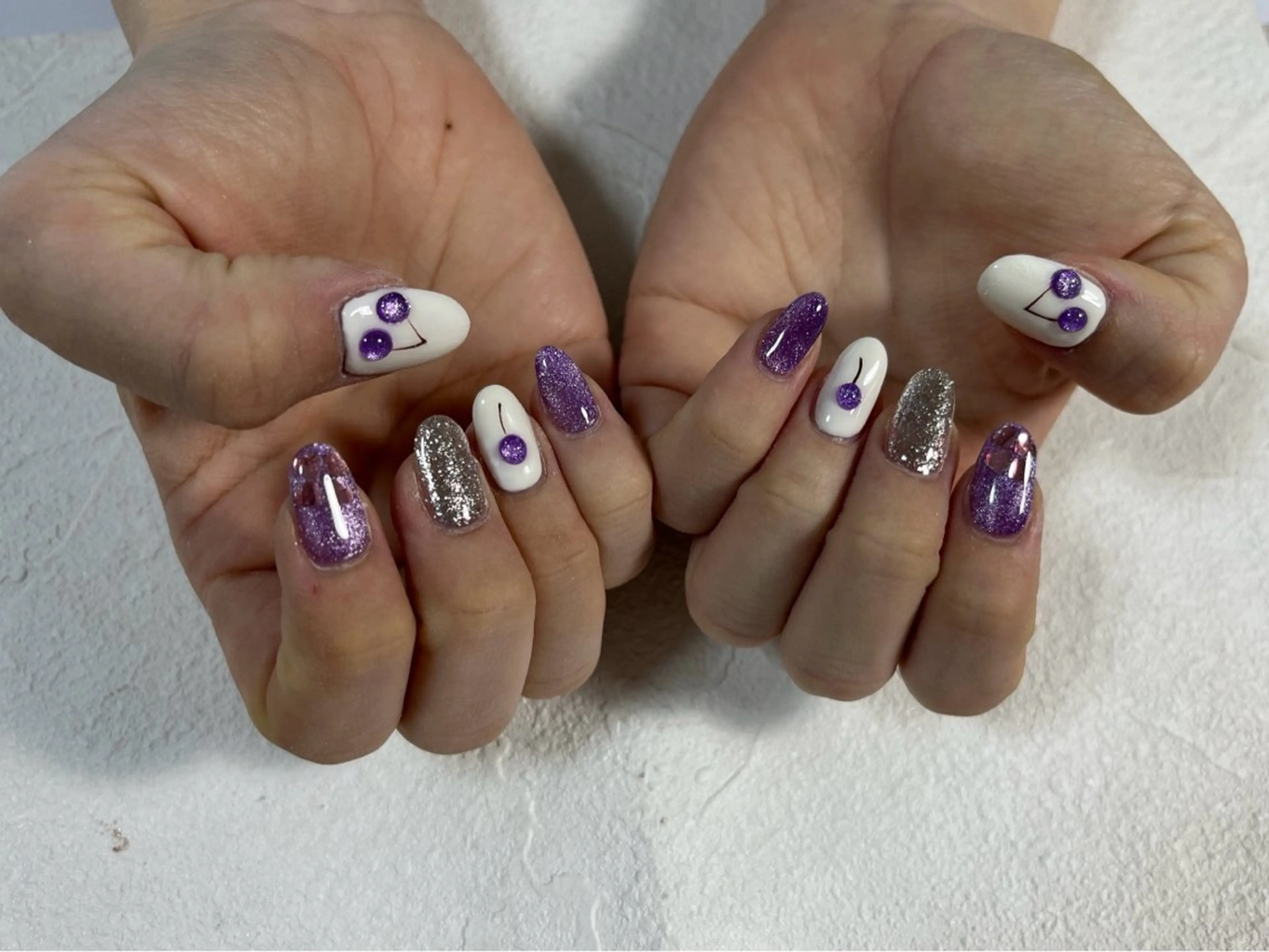 ネイル オーロラネイル フラワーネイル フットネイル フレンチネイル ジェルネイル ハンドネイル kiki nail たまプラーザのネイルデザイン