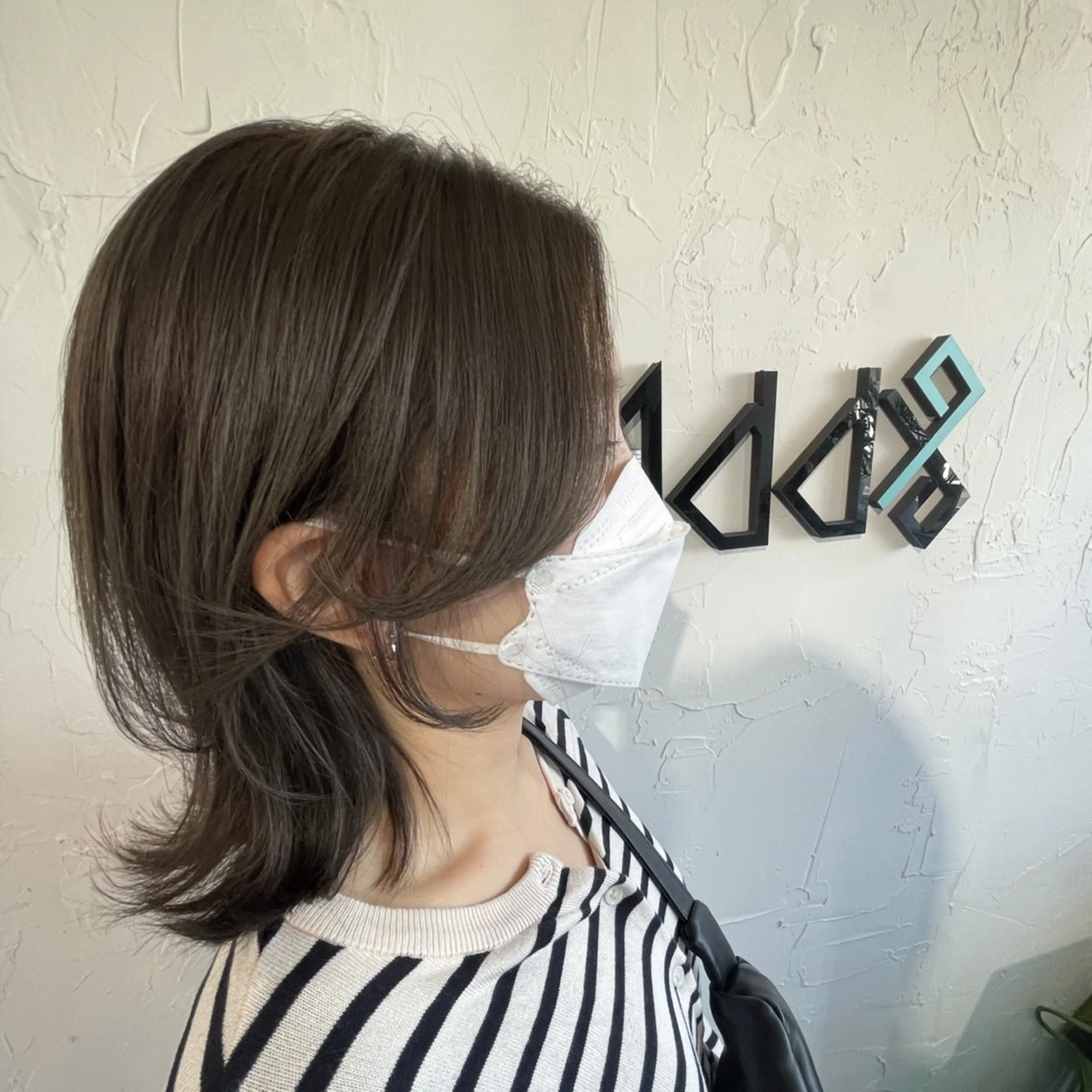 ミディアム カラー パーマ ヘアアレンジ カット ヘアカラー トリートメント ヘッドスパ Add9 柳田健登のヘアスタイル