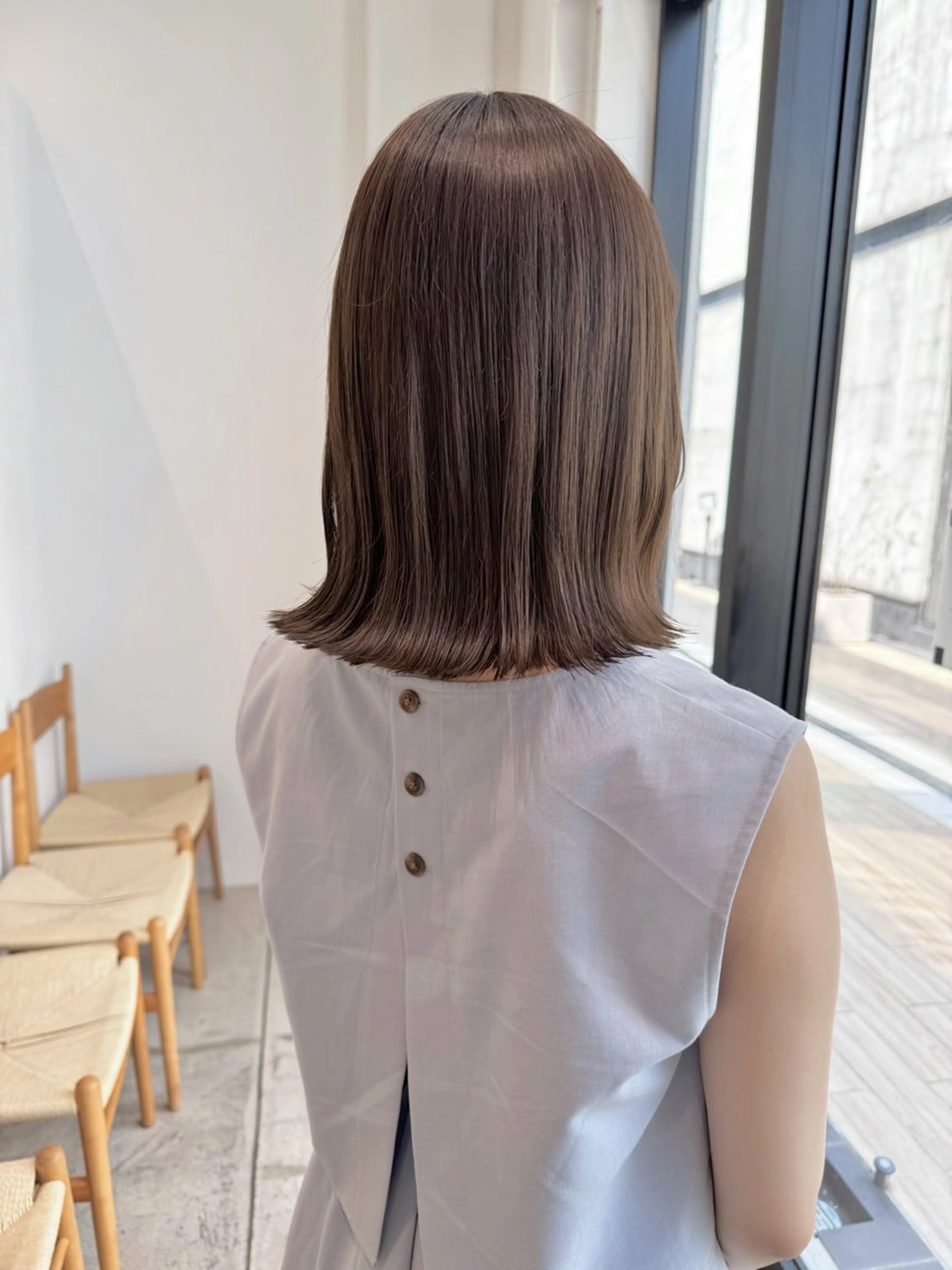 ミディアム カット ヘアカラー トリートメント SALOWIN表参道ANNEX店所属・表参道🪞艶髪育成 🤍mizukiのヘアスタイル