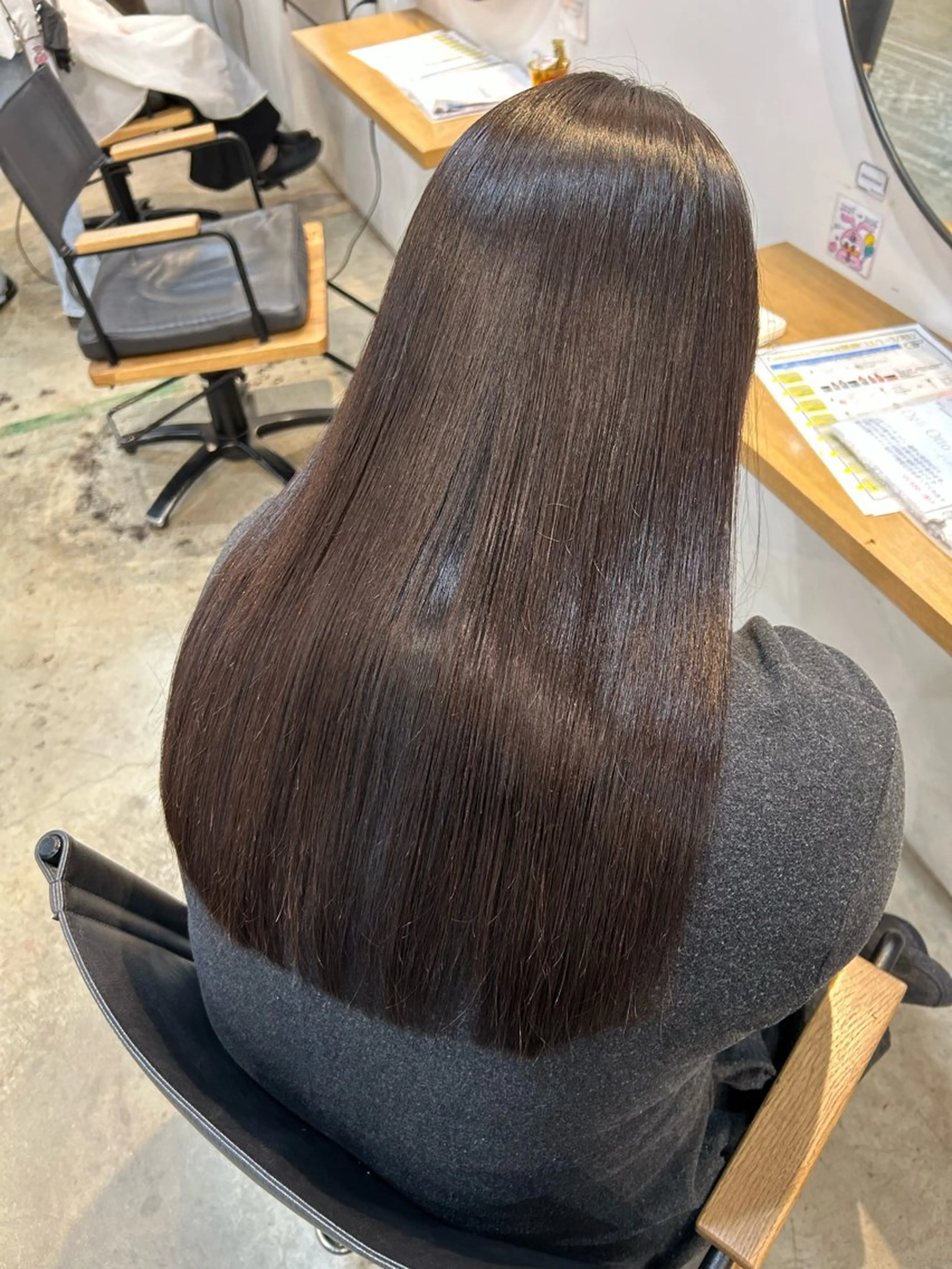 ロング 髪質改善 酸性ストレート トリートメント 💞髪質改善/透明感 梅田韓国✨ストレートのヘアスタイル