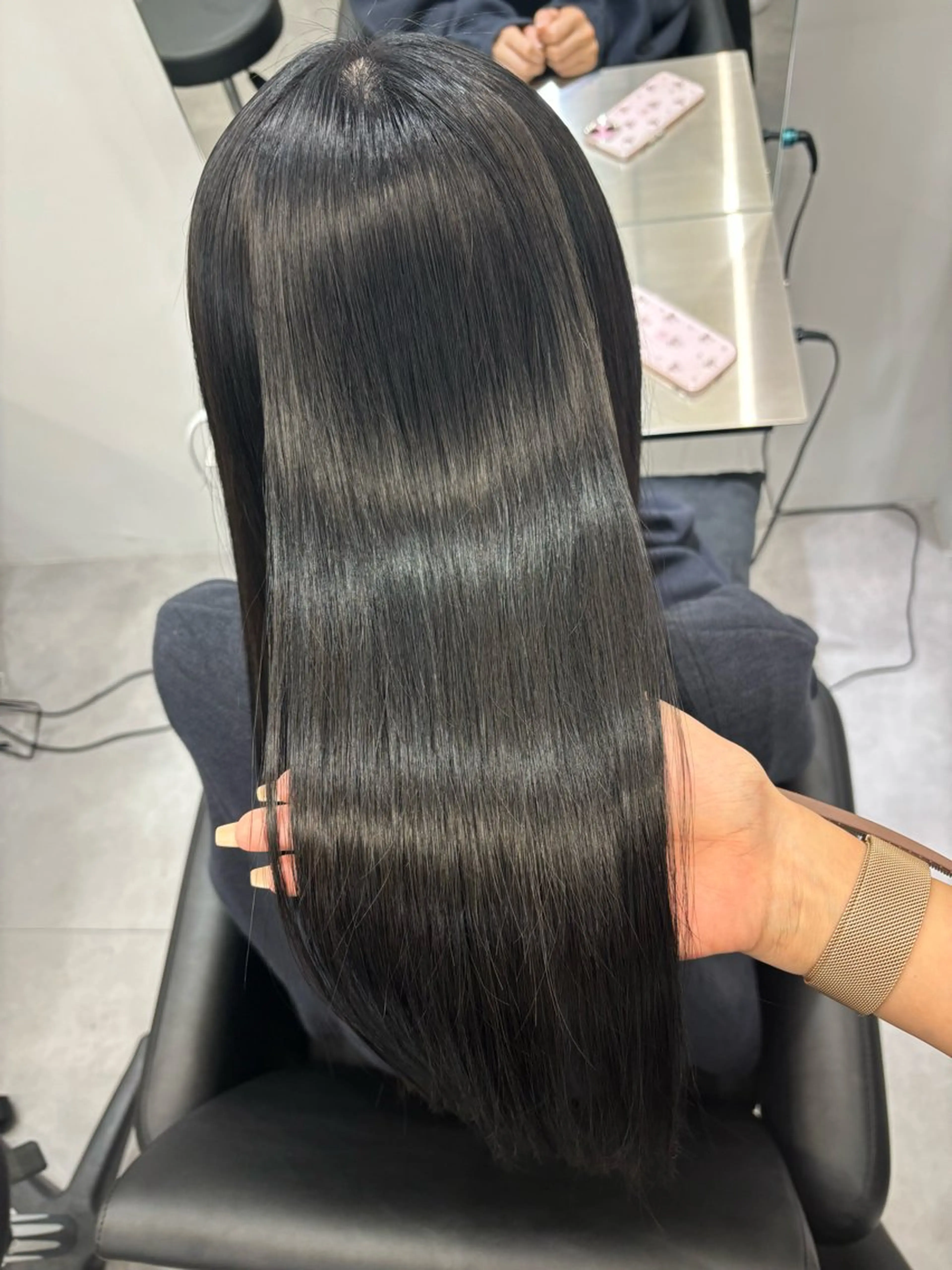 ロング カラー 髪質改善 縮毛矯正 巻ける縮毛矯正 Sachi🐰のヘアスタイル