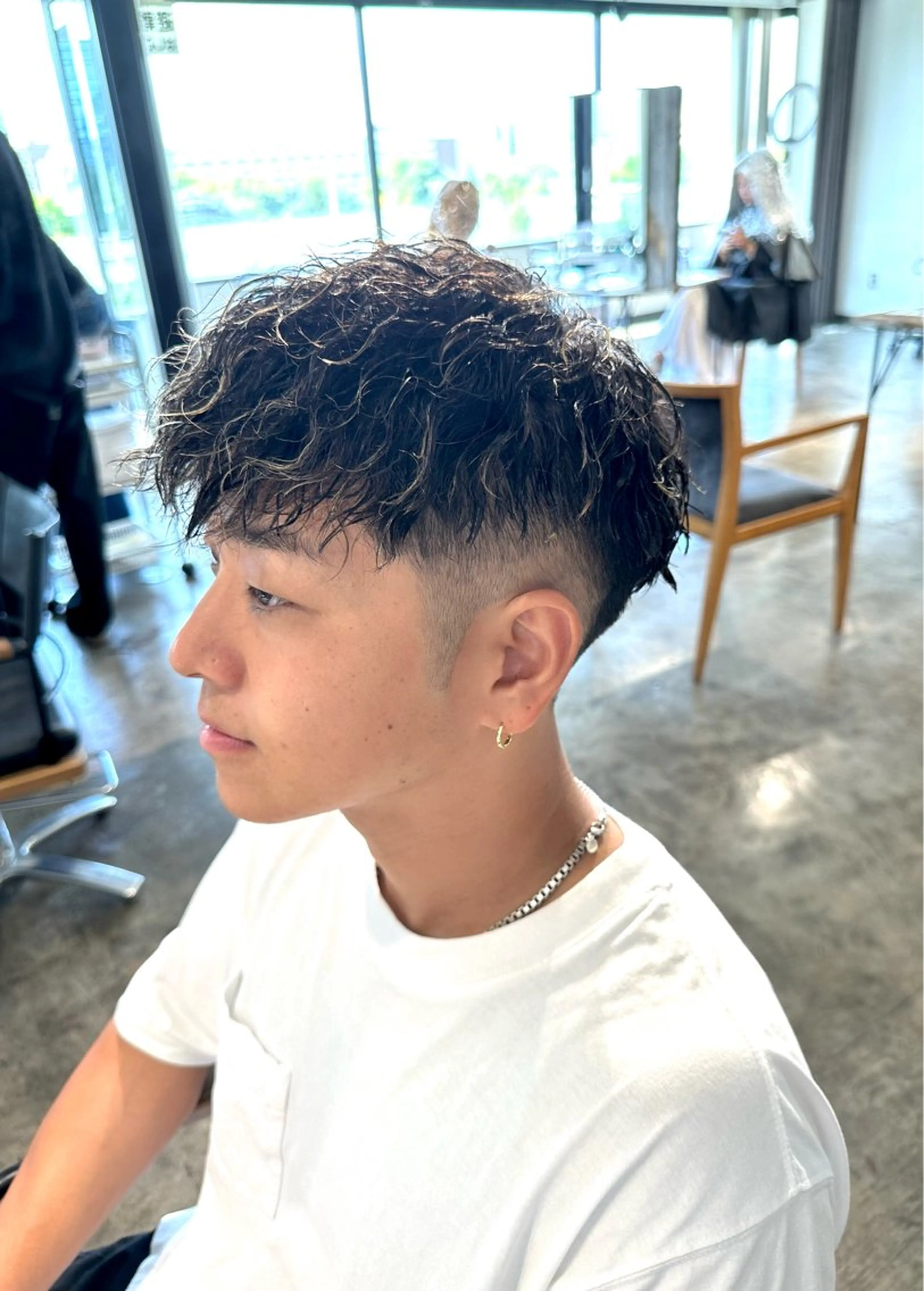 メンズ フェードカット マッシュ メンズパーマ メンズツイストパーマ 波巻きパーマ カット ヘアカラー パーマ トリートメント 骨格補正施術/メンズ 専門美容師/YUYAのヘアスタイル