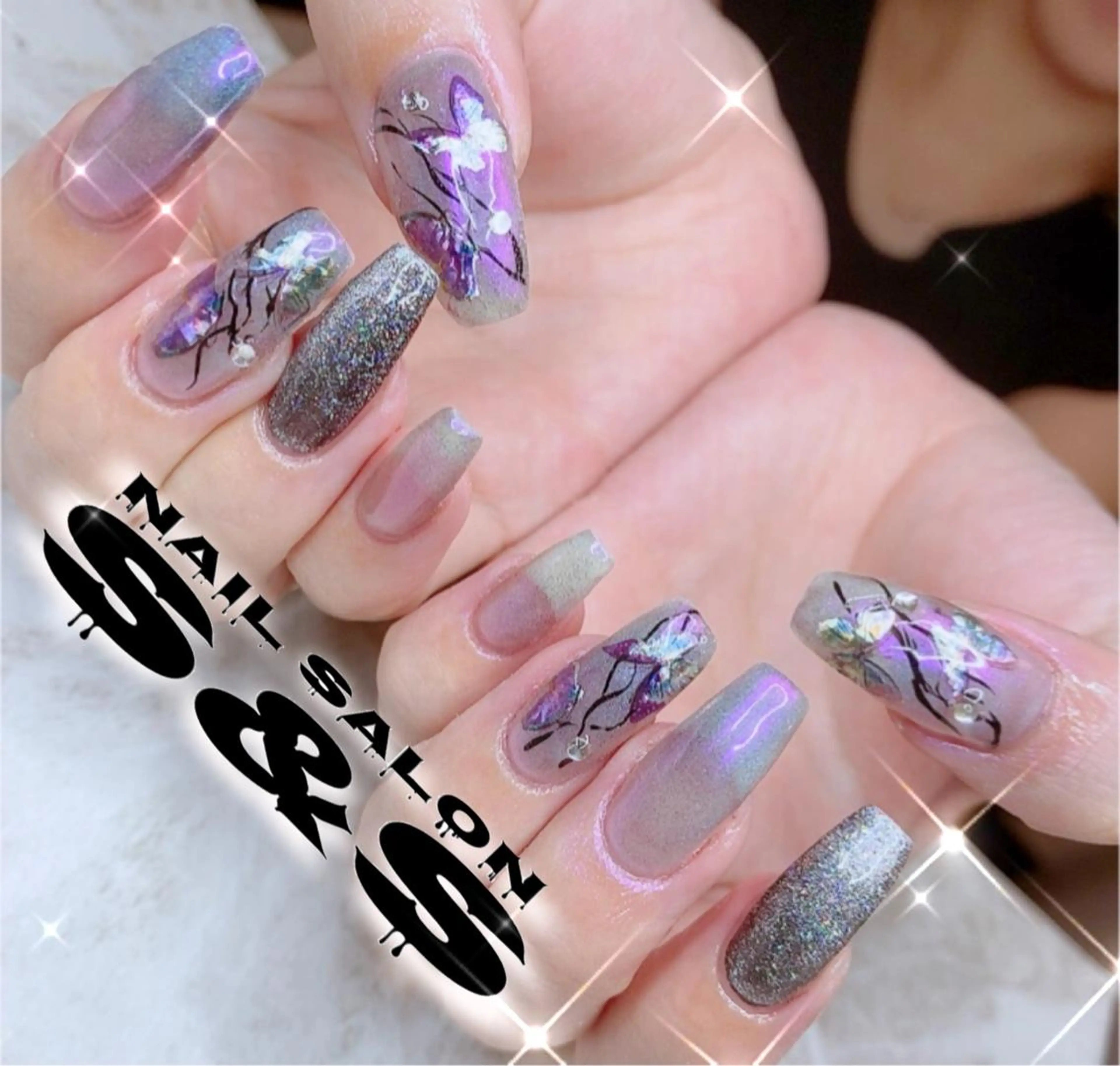 ネイル 長さ出し メンズネイル 持ち込み スカルプネイル S&S 村田小百合のネイルデザイン