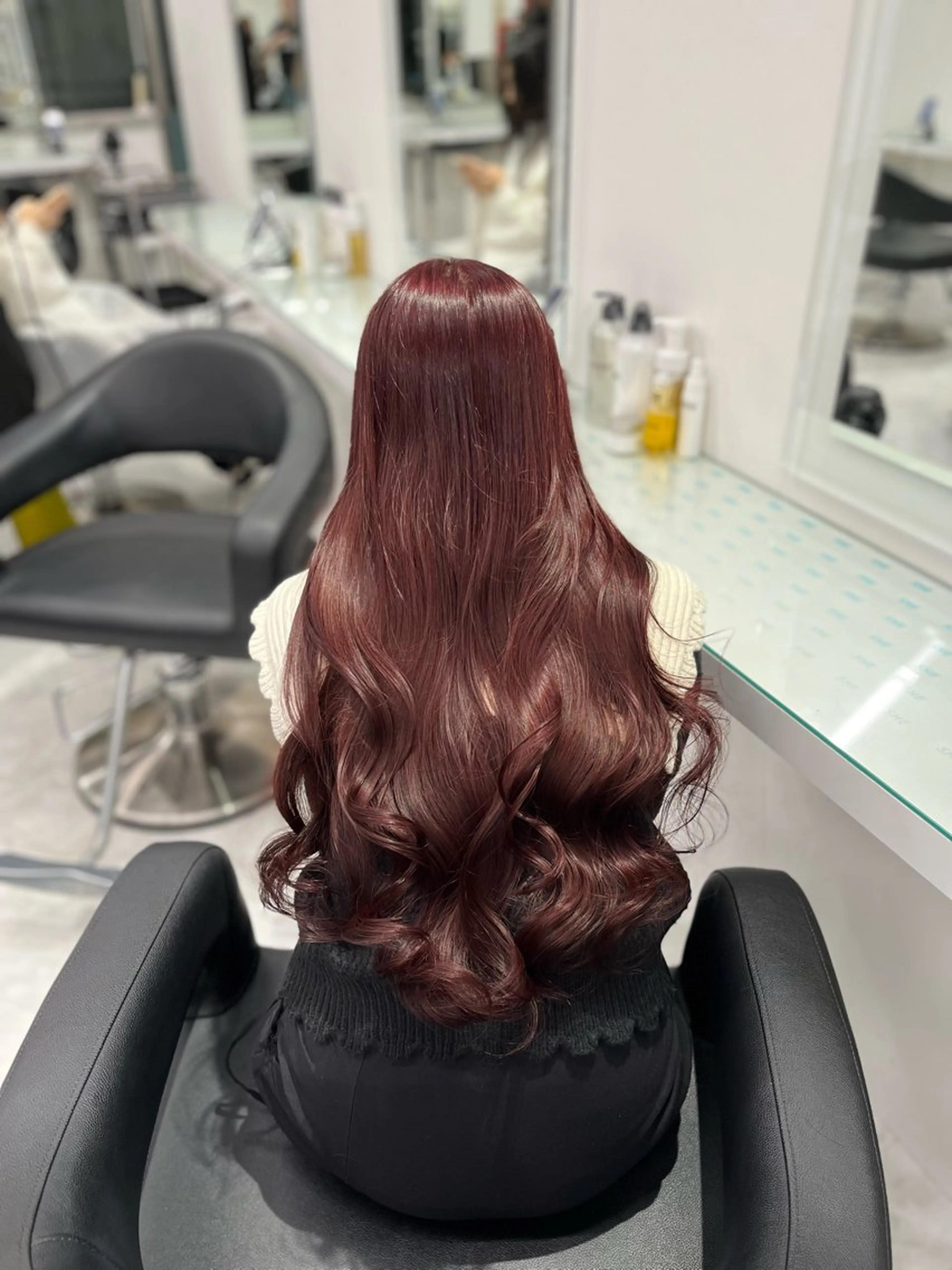 ロング ヘアカラー トリートメント ♡くすみトレンド ♡Rikutoのヘアスタイル