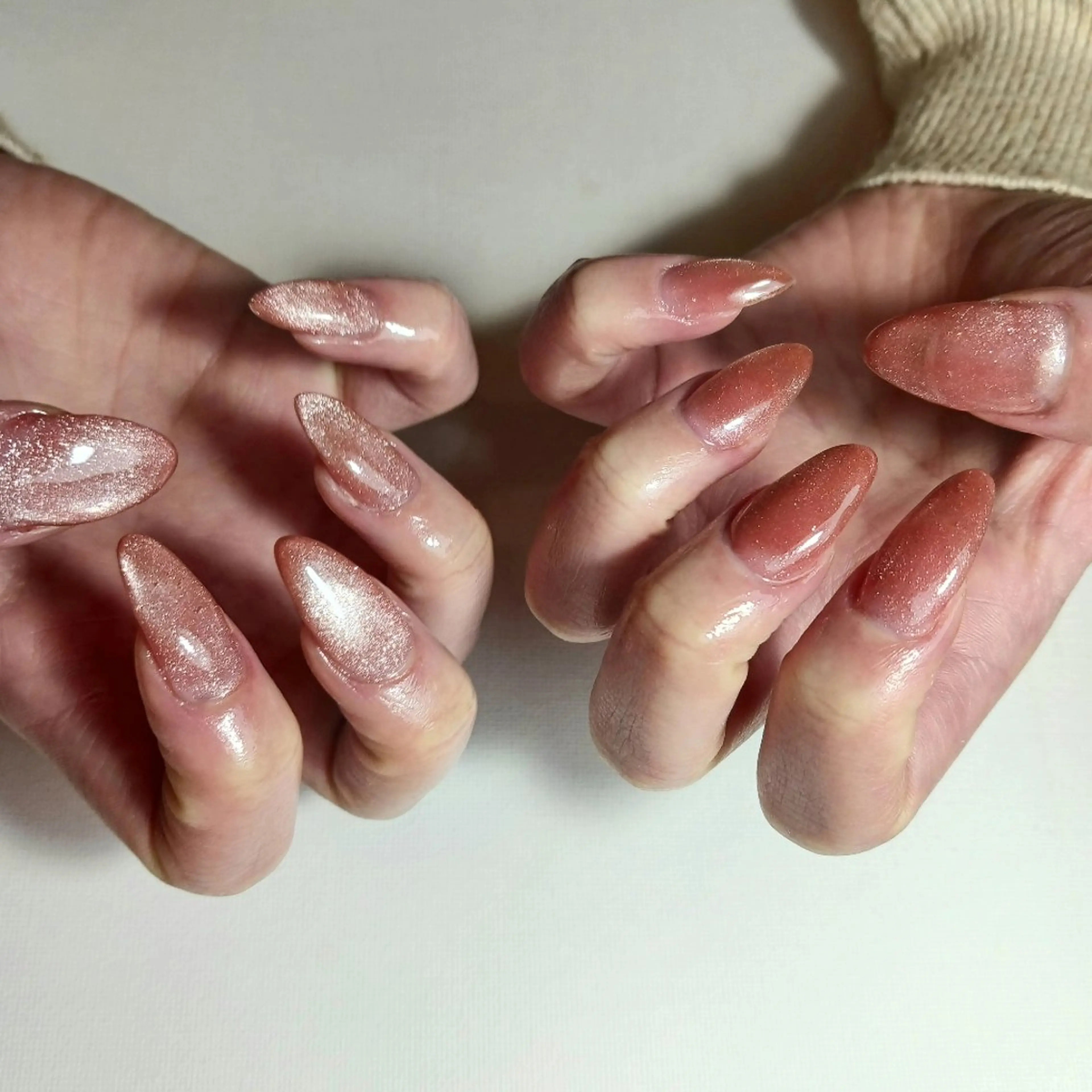 【長さだし10本/ワンカラー】ドライケア込み/マグネット・オーロラ・フラッシュなども◎/ジェルスカルプ/シンプルネイルの写真