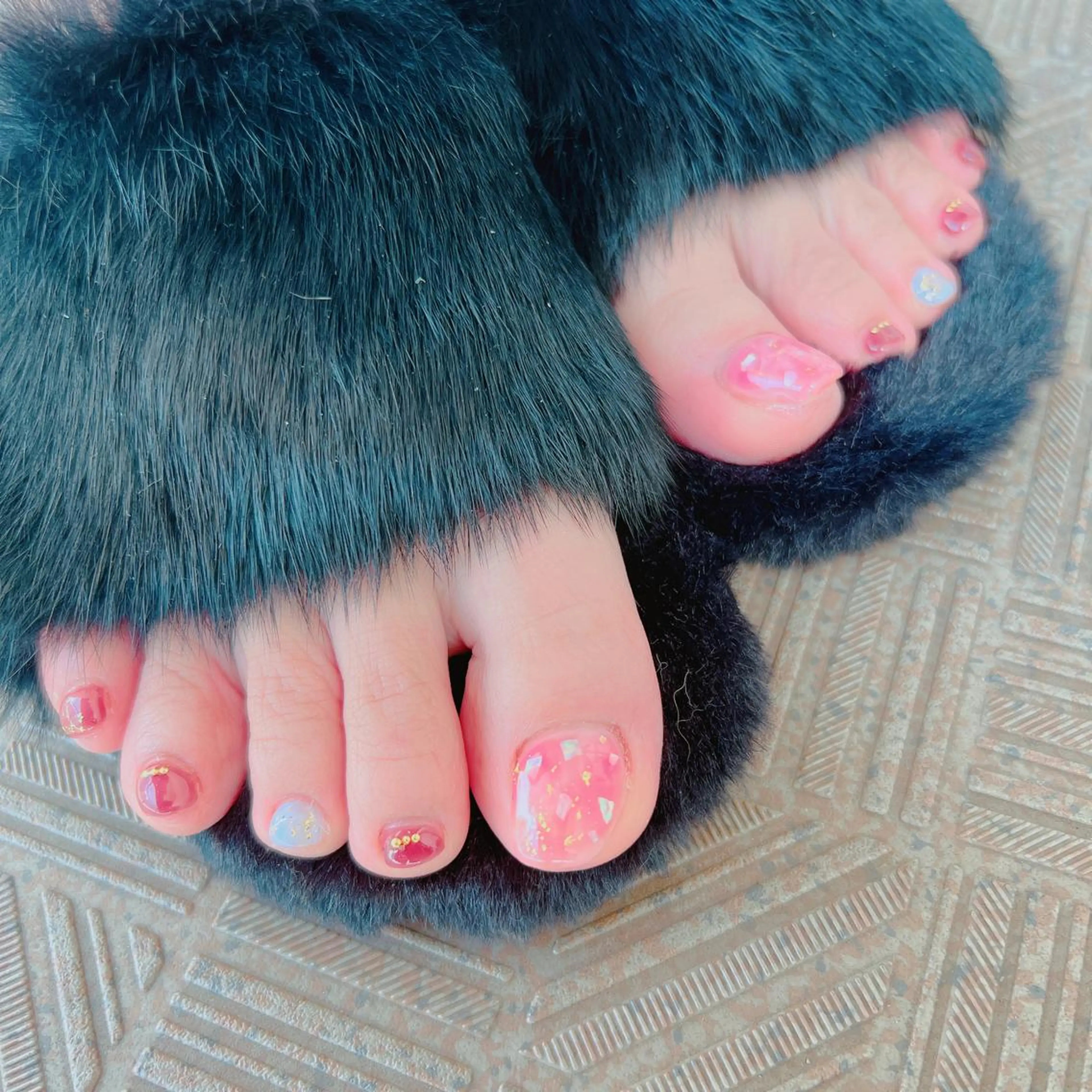 ネイル フットネイル フットネイル たきぐち みちこのネイルデザイン