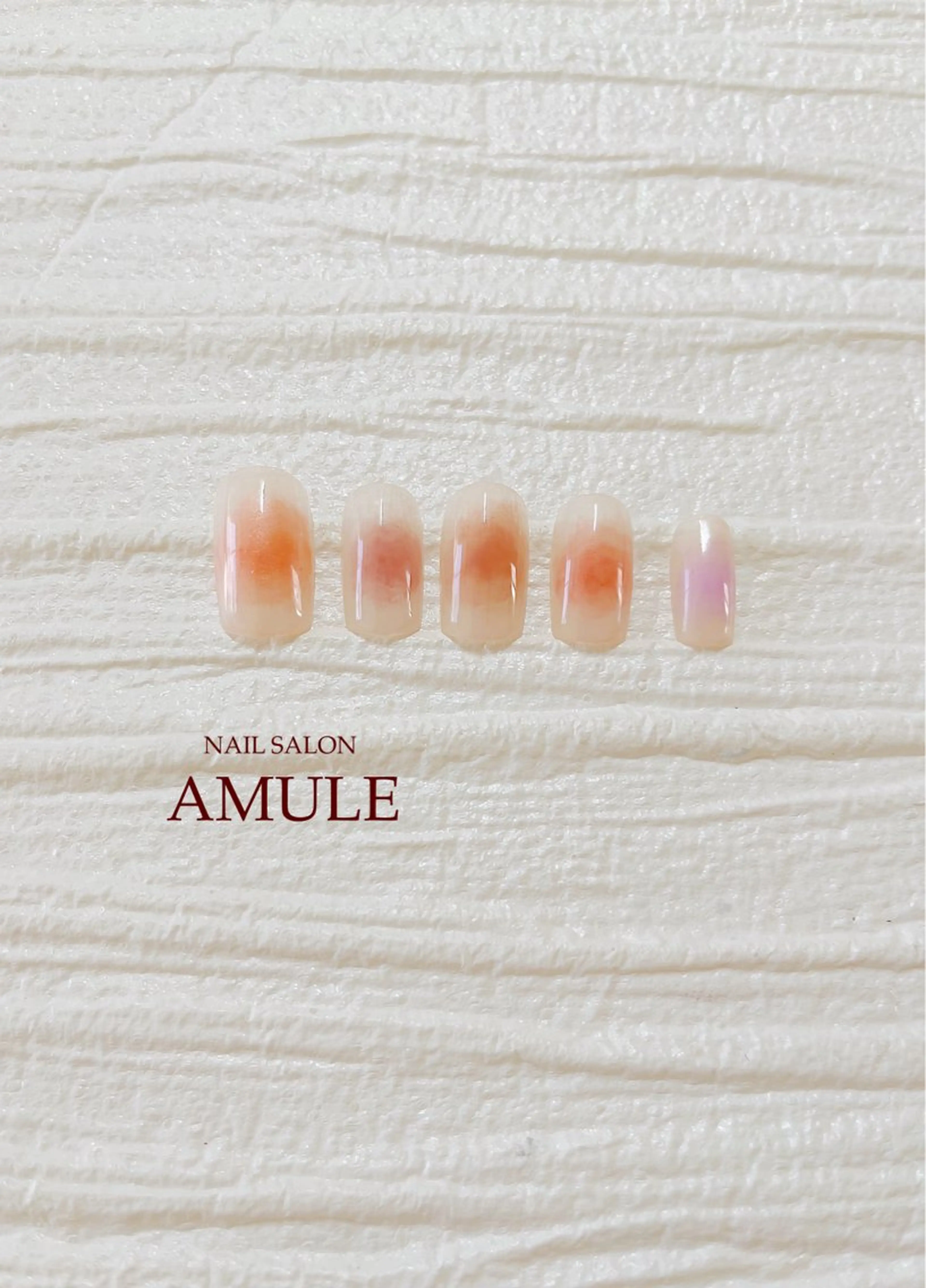 《ミニモ限定》【ジェルオフありorなし】ワンカラー(ベース)+チークネイル💅(各1色ずつ)の写真