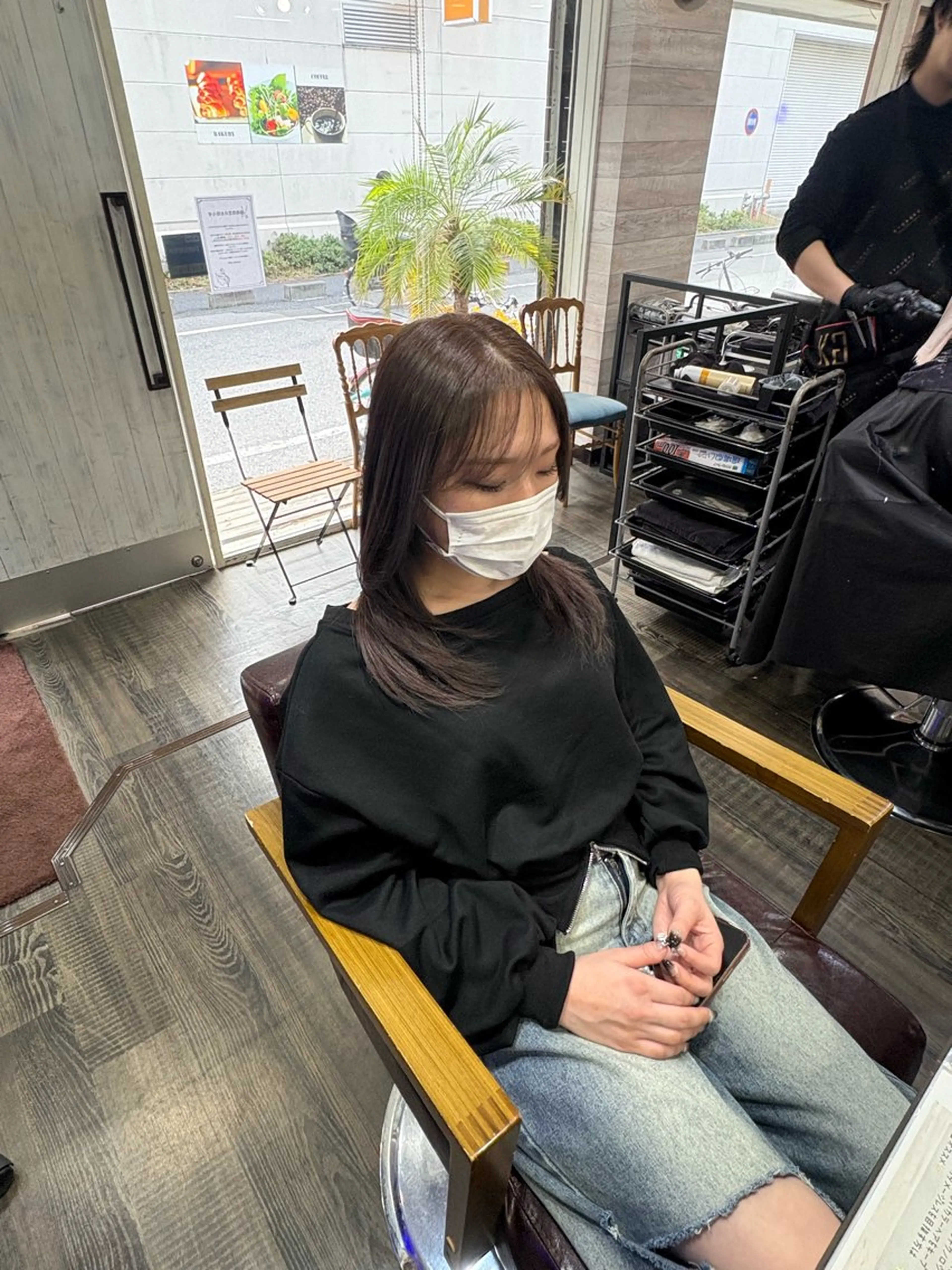 ミディアム レイヤーカット カット ヘアカラー トリートメント LOCO/ Koukiのヘアスタイル