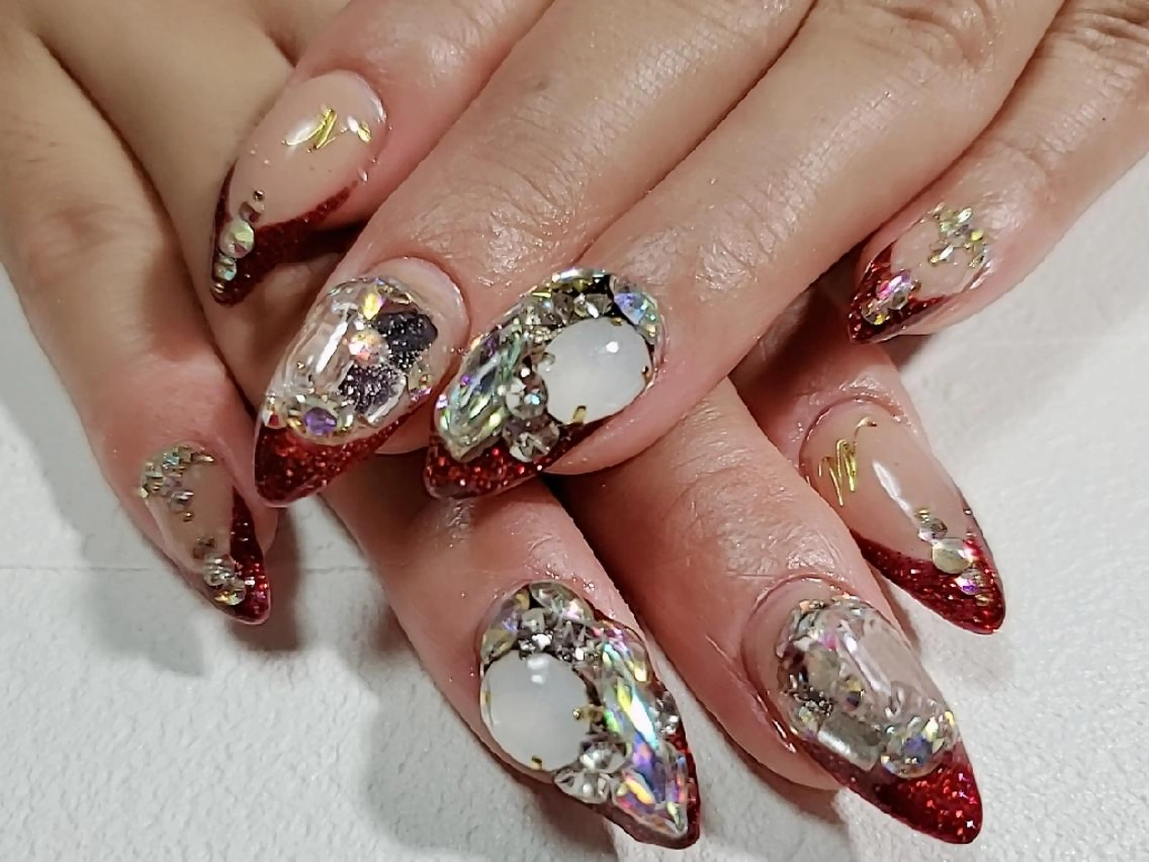 ミディアム ネイル ハンドネイル mamo nailのネイルデザイン