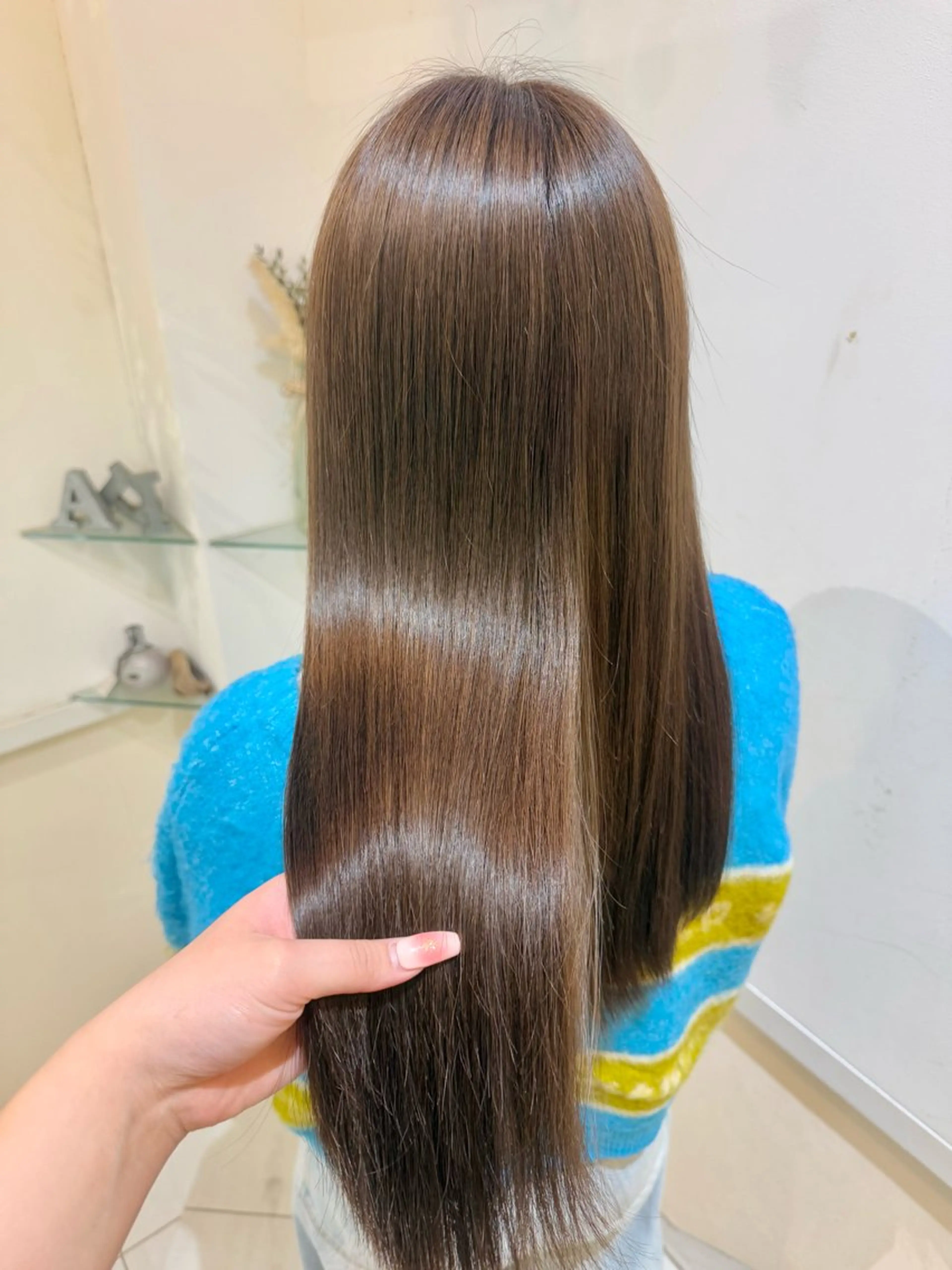 【🆕✨】🦕カット＋カラー＋内部補修5stepハホニコトリートメント🎀ロング料金ありの写真