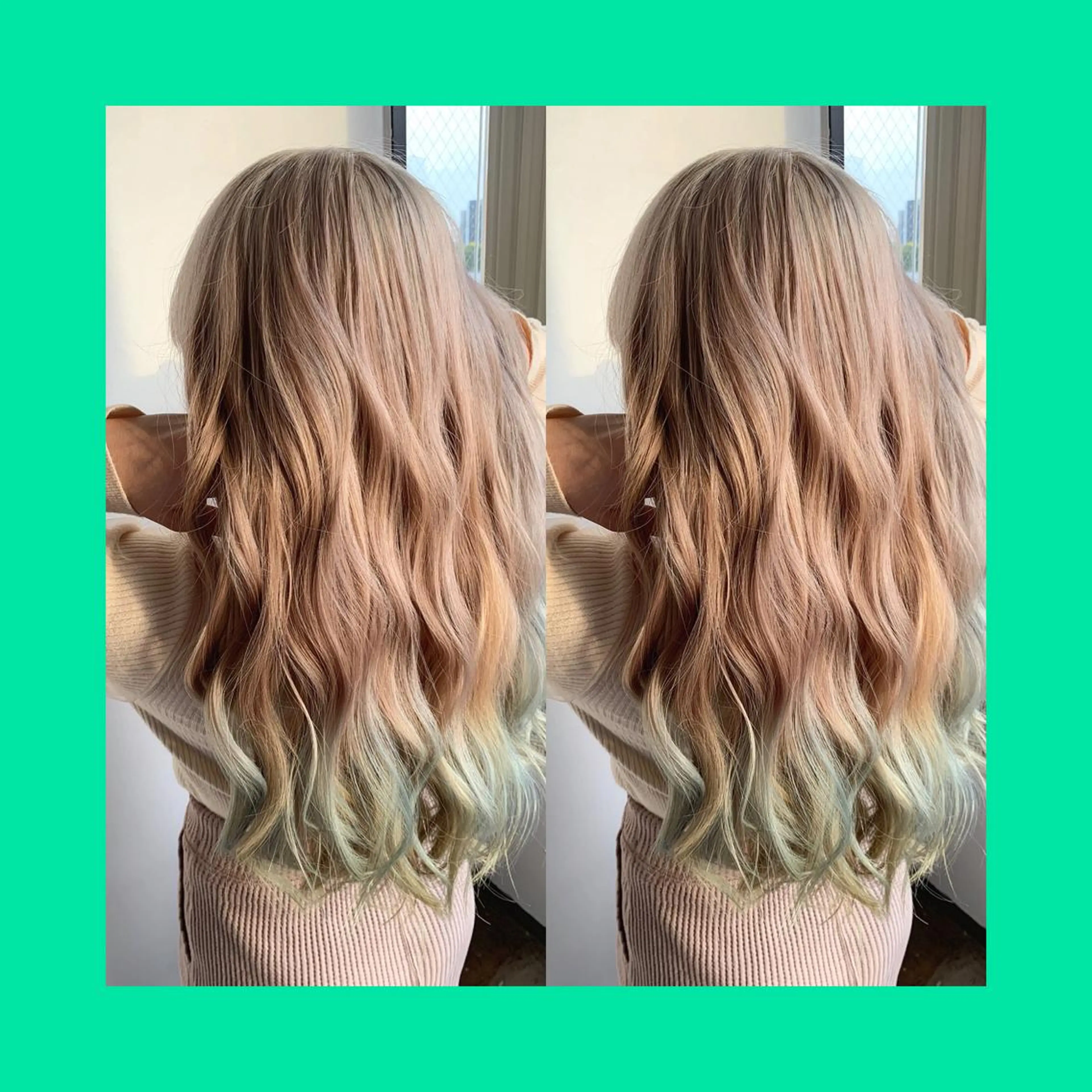 ロング カラー ヘアカラー トリートメント ヘアセット ✨艶ブリーチカラー ✨四ノ宮裕己のヘアスタイル