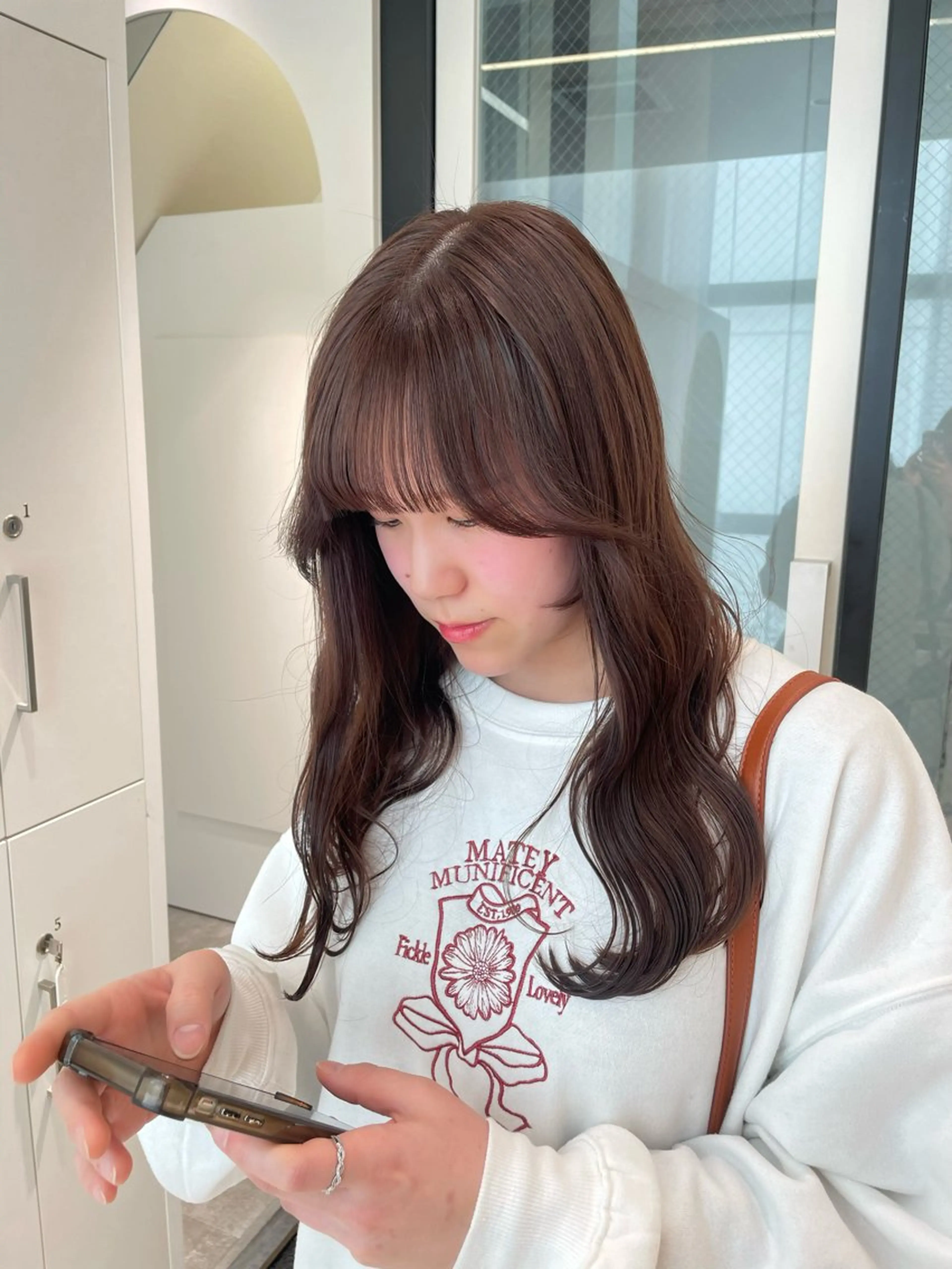 セミロング カラー カット ヘアカラー Parve Mix /頓宮 稚愛🤍のヘアスタイル