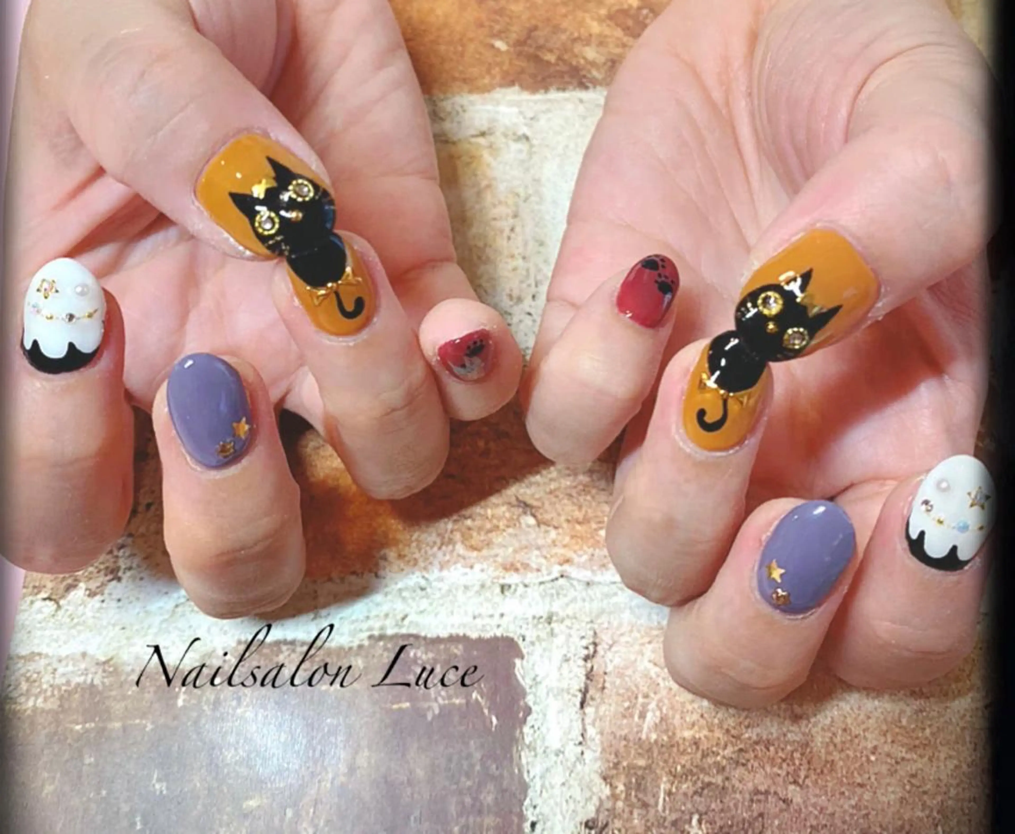ネイル ハロウィン ネイル& 脱毛サロン　Lのマツエク・マツパデザイン