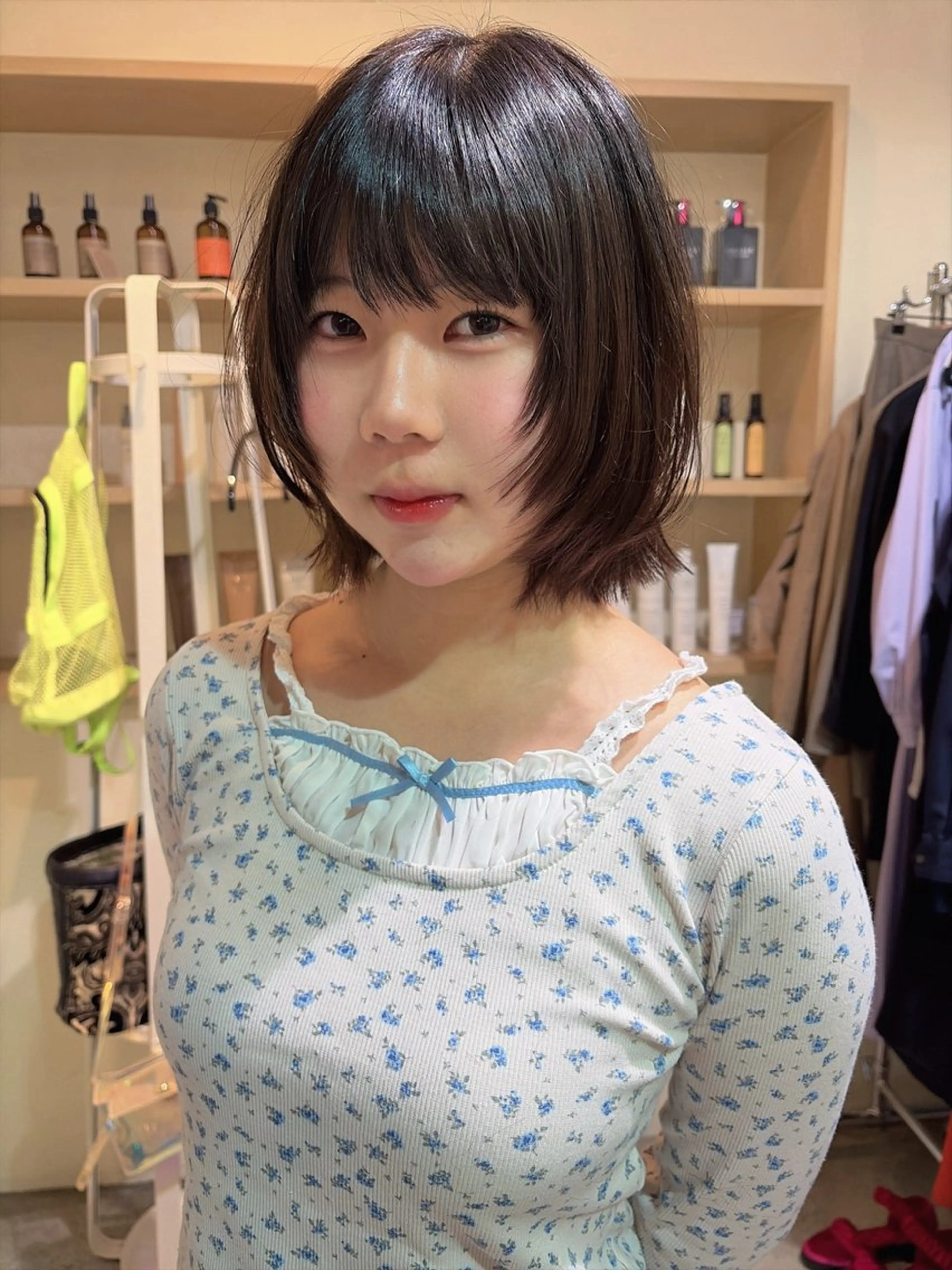 ミディアム ボブレイヤー ボブ レイヤーカット figue所属・カットモデル募集🤍 🐇anzuのヘアスタイル