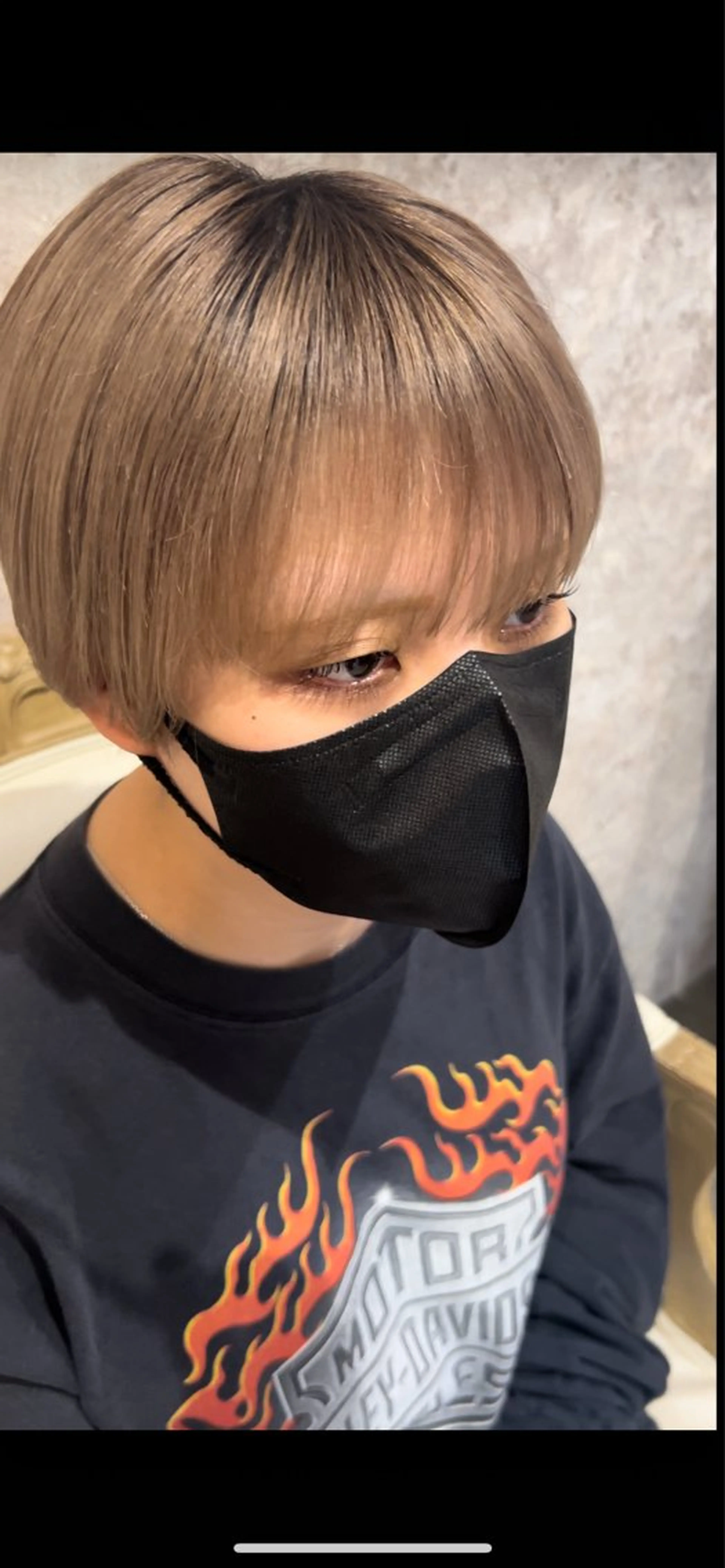 ショート パーマ 縮毛矯正 Kobayashi ハイライト/ショートのヘアスタイル