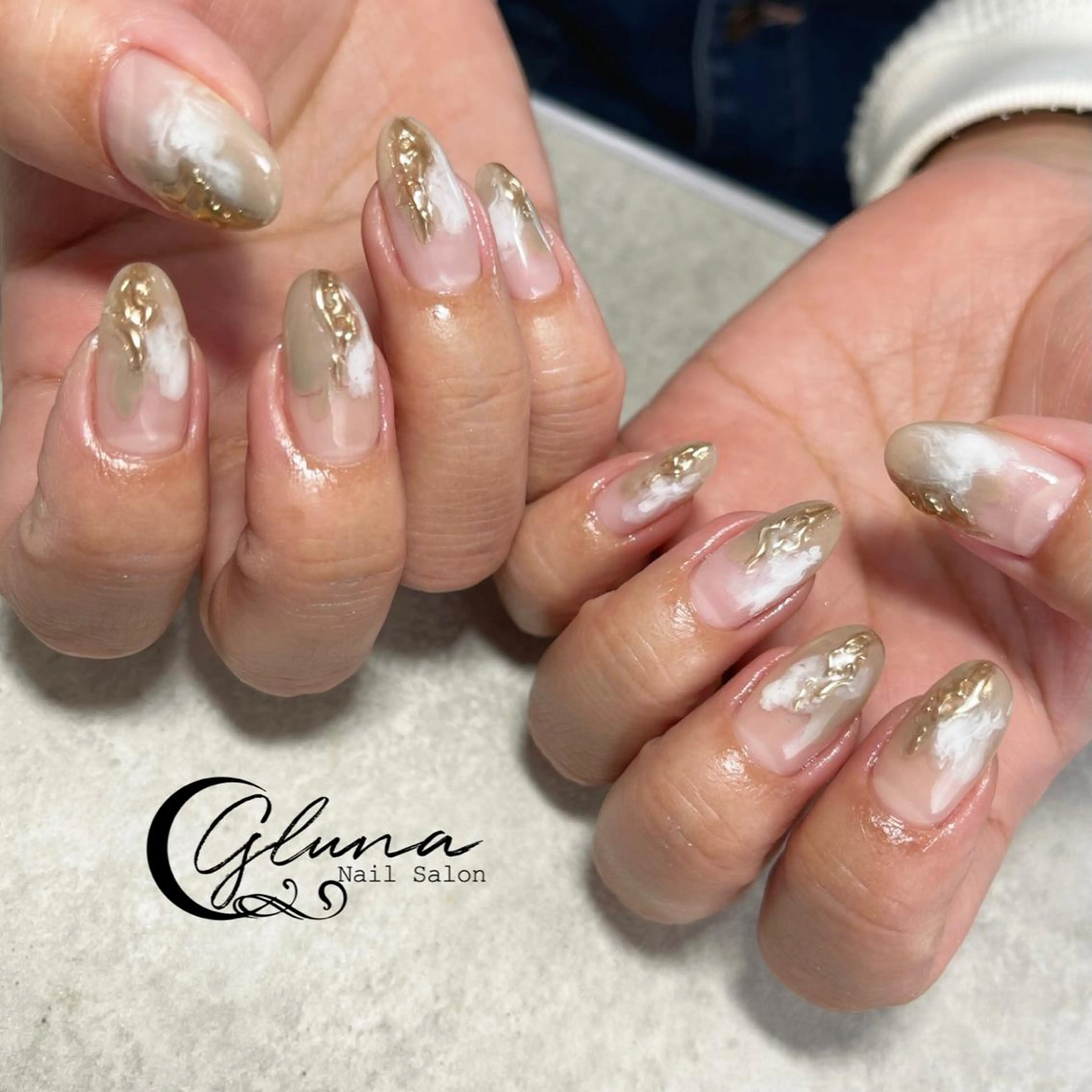 hand☽180min☽free design【当店ジェルオフ込み】¥9500の写真