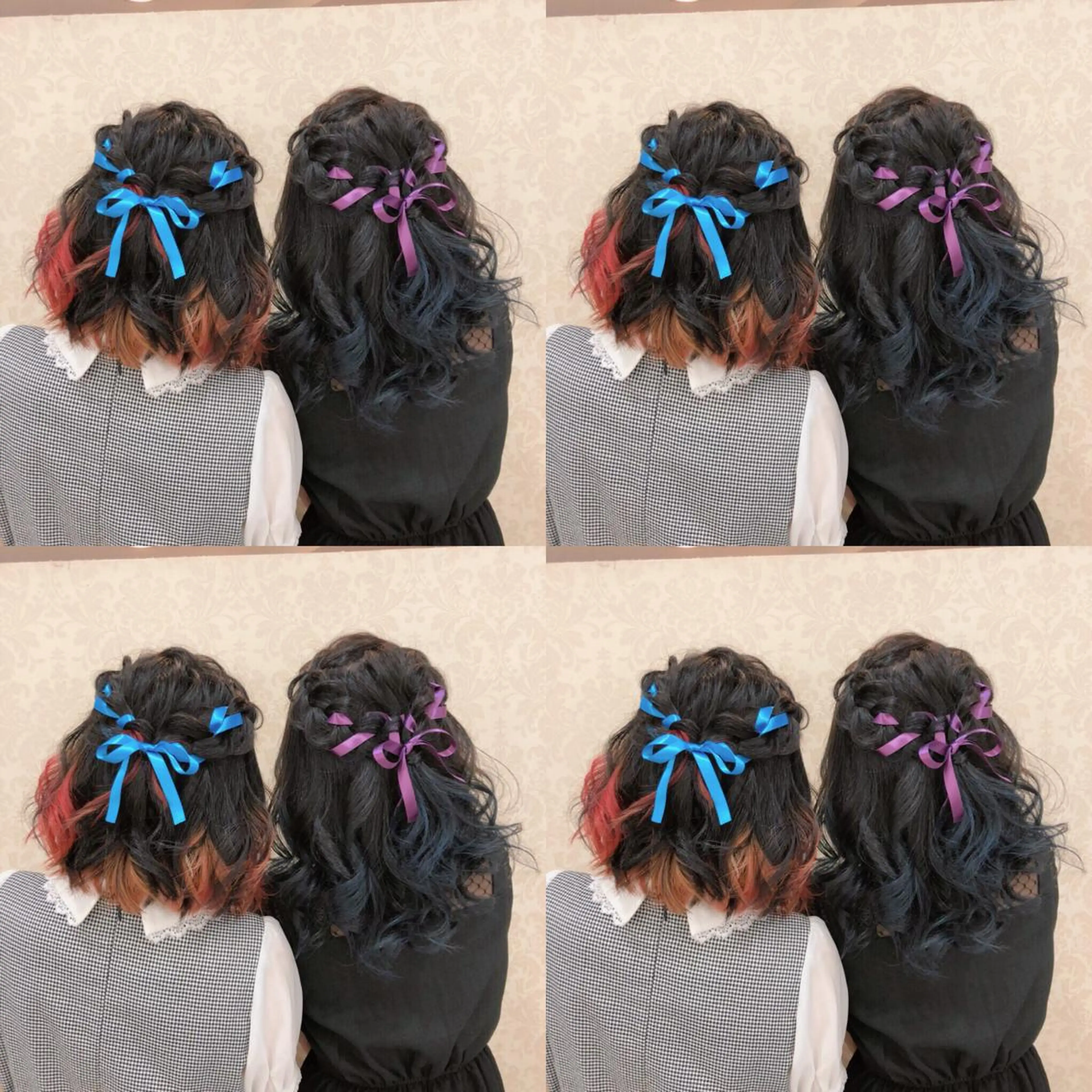 ミディアム ヘアアレンジ ハーフアップ ヘアセット 🌷MAYU 🌷のヘアスタイル