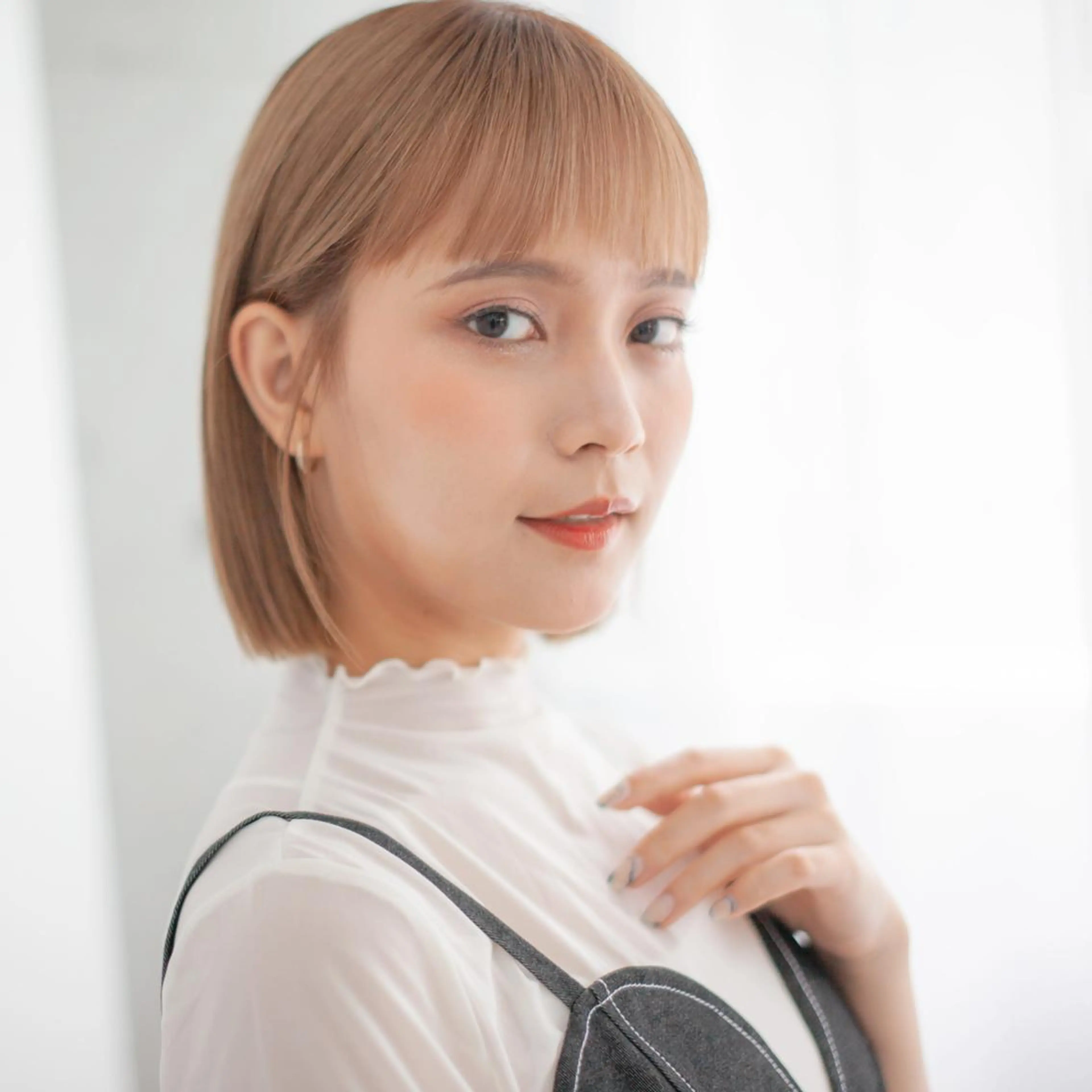 カラー モデル様募集中 田中ゆらのヘアスタイル