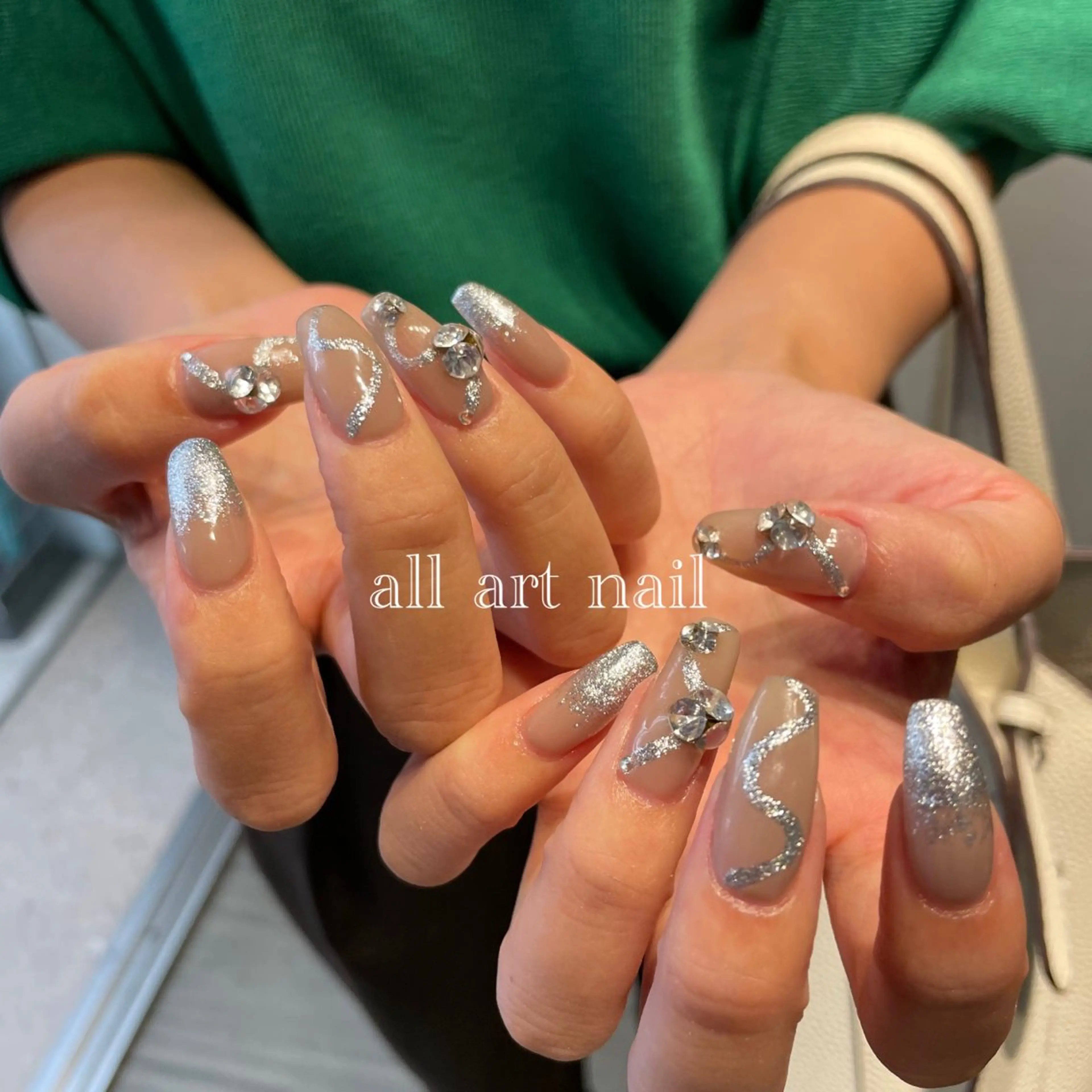 ネイル 🫧飛山琉桜/二条 ネイルアート/束感のマツエク・マツパデザイン