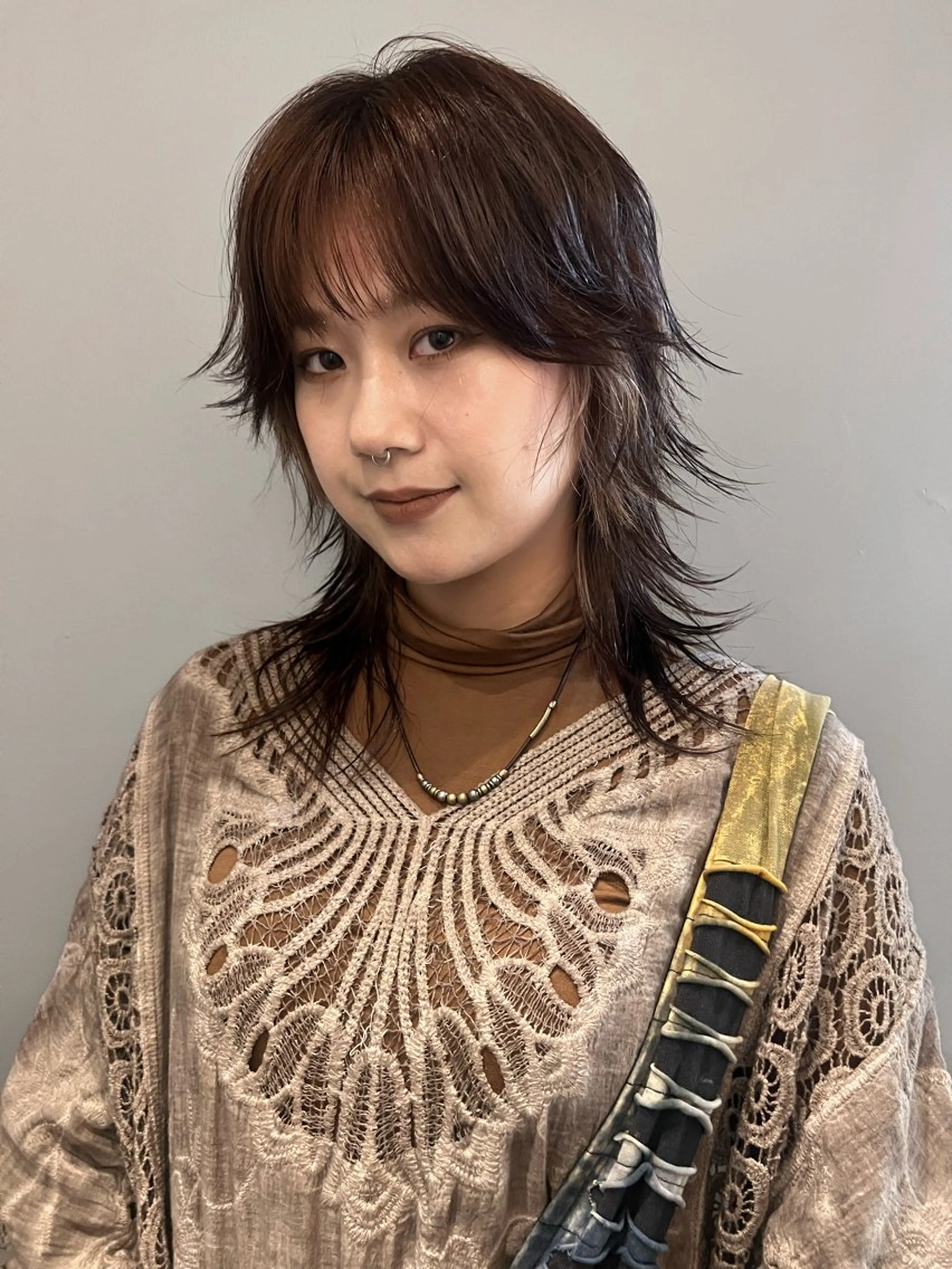 セミロング カラー カット haco＋所属・圧倒的デザイン力 店長🎨RENAのヘアスタイル