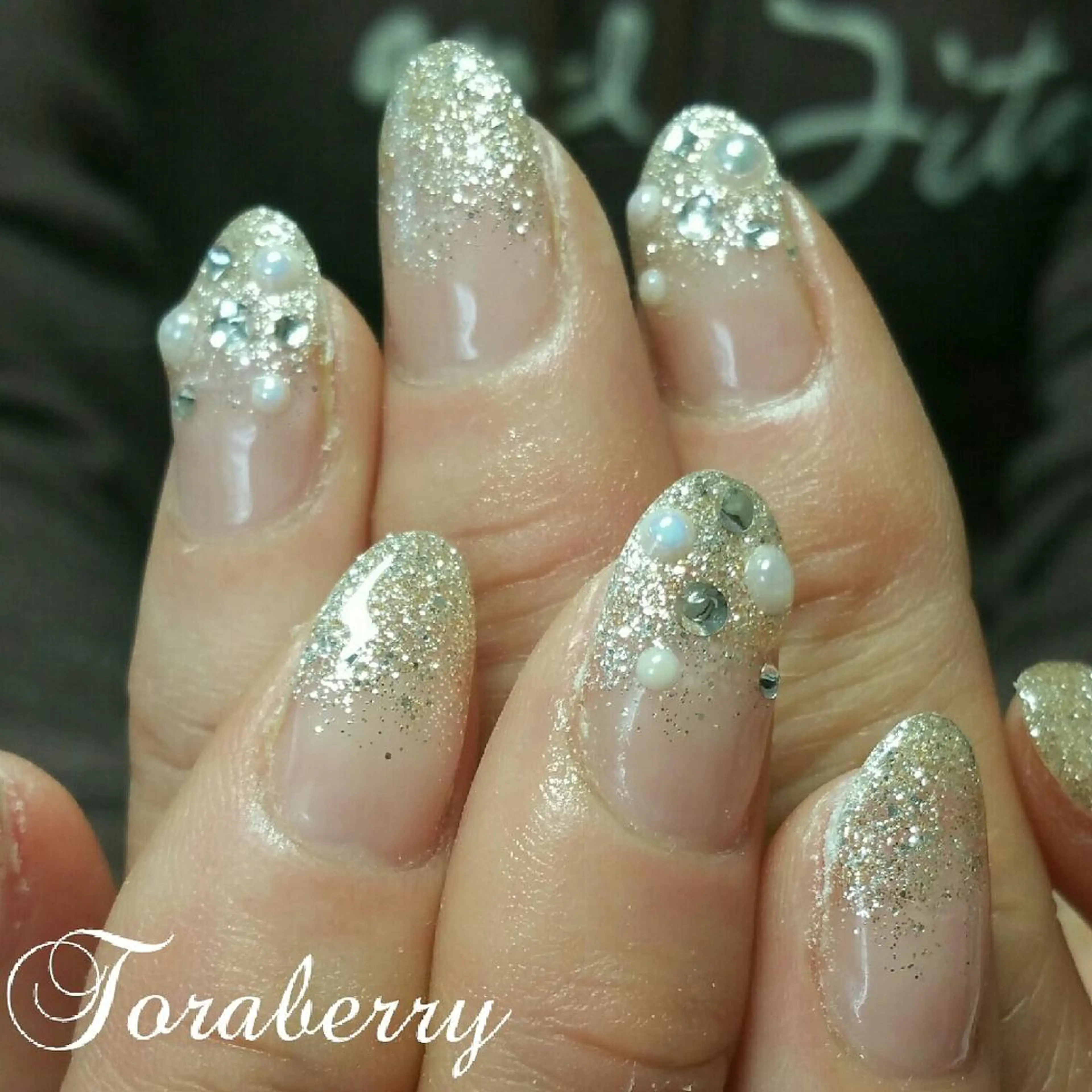 ネイル グラデーション ラメ(グリッター) ラメグラデーション ネイリスト なつみのネイルデザイン