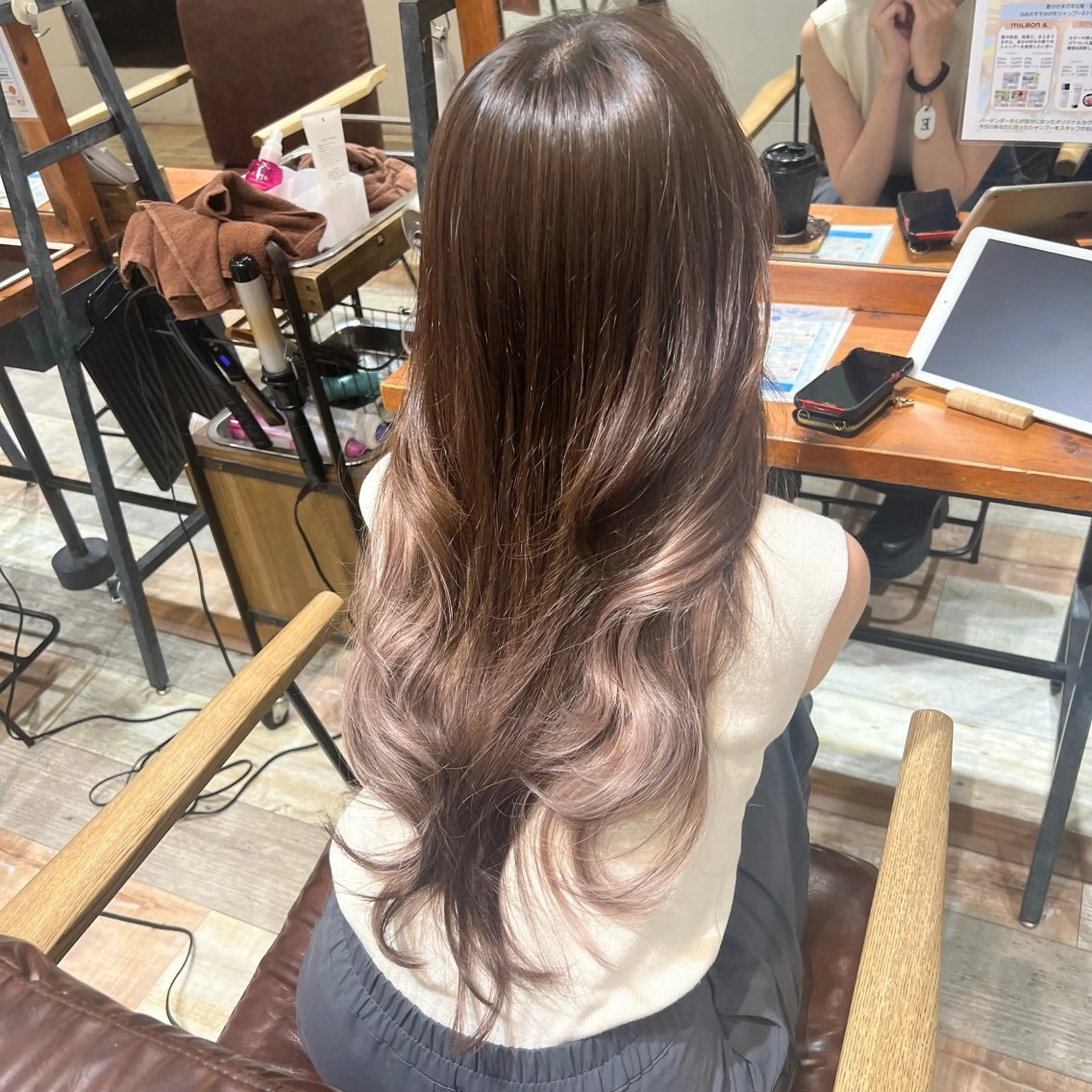 ロング カラー 艶髪／シールエクステ 🌻ノゾミ🌻のヘアスタイル