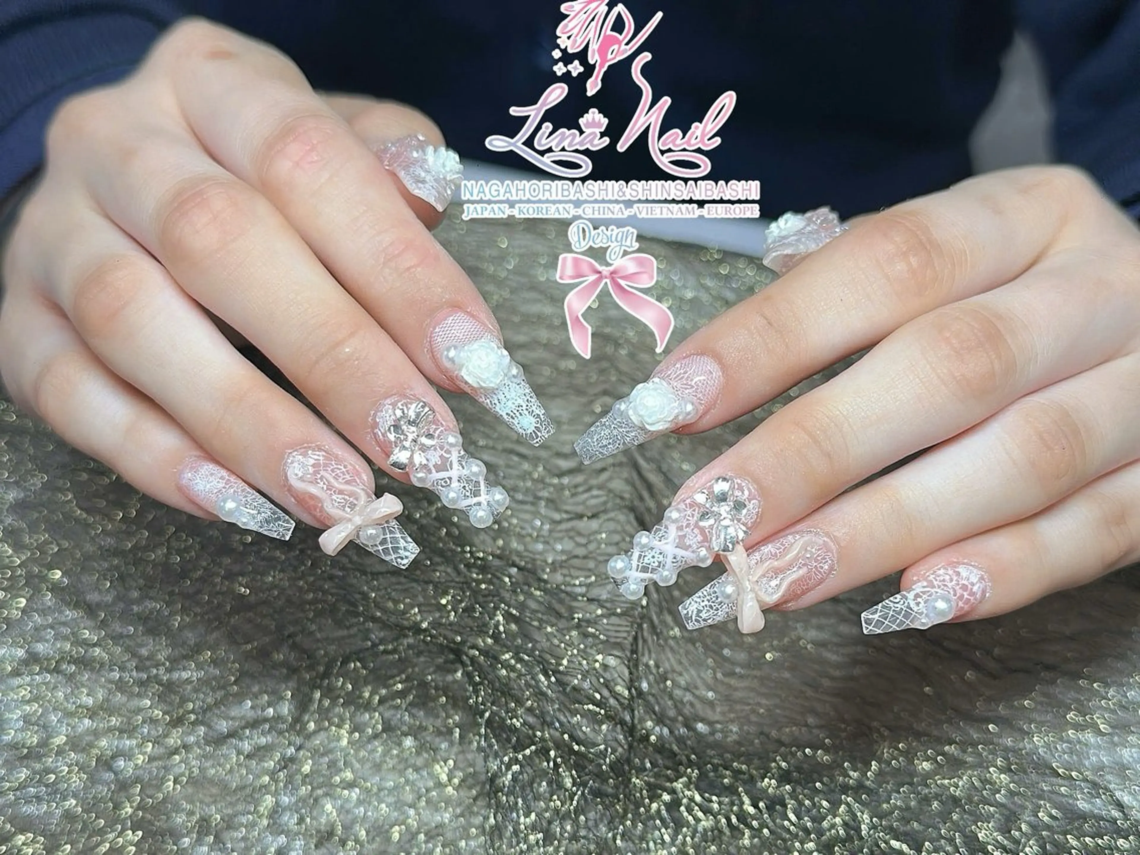 ネイル チークネイル 桜ネイル フラッシュネイル フットネイル ジェルネイル ハンドネイル ７９LINA NAIL 心斎橋店所属・リナネイル アメ村心斎橋店のネイルデザイン