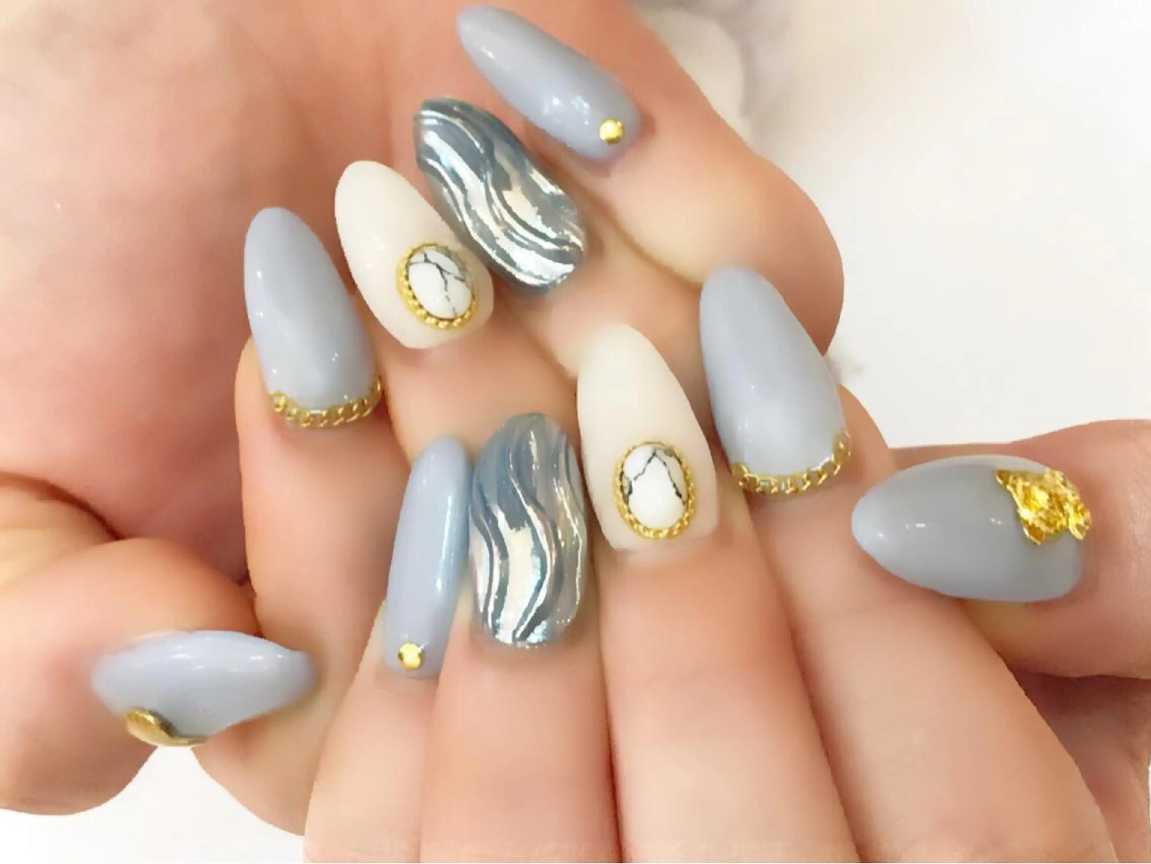 セミロング カラー メンズ キッズ ネイル NAILSGOGO shibuyaのネイルデザイン