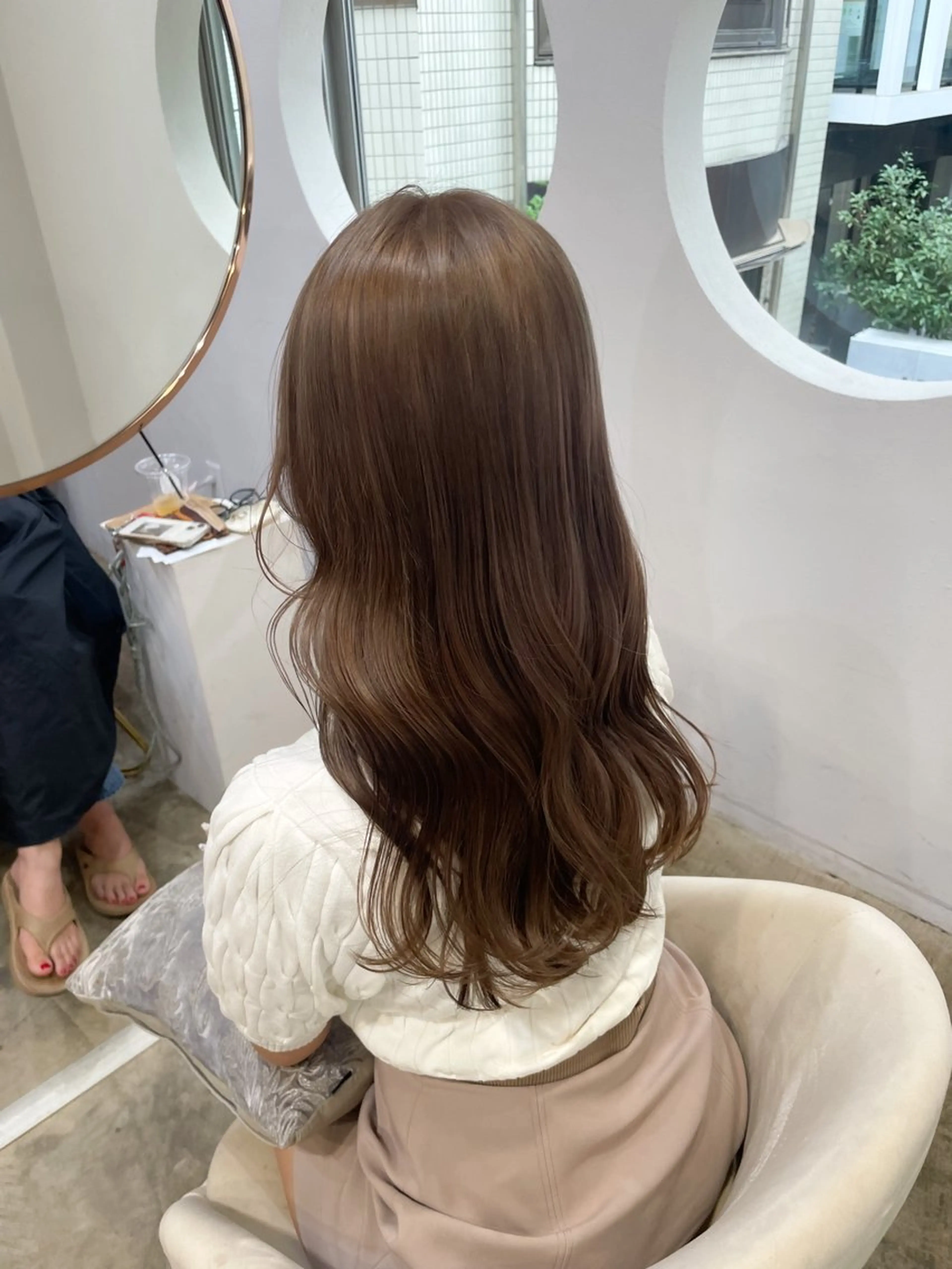 セミロング 髪質改善 🍑韓国girly Saaya🍑🪄のヘアスタイル