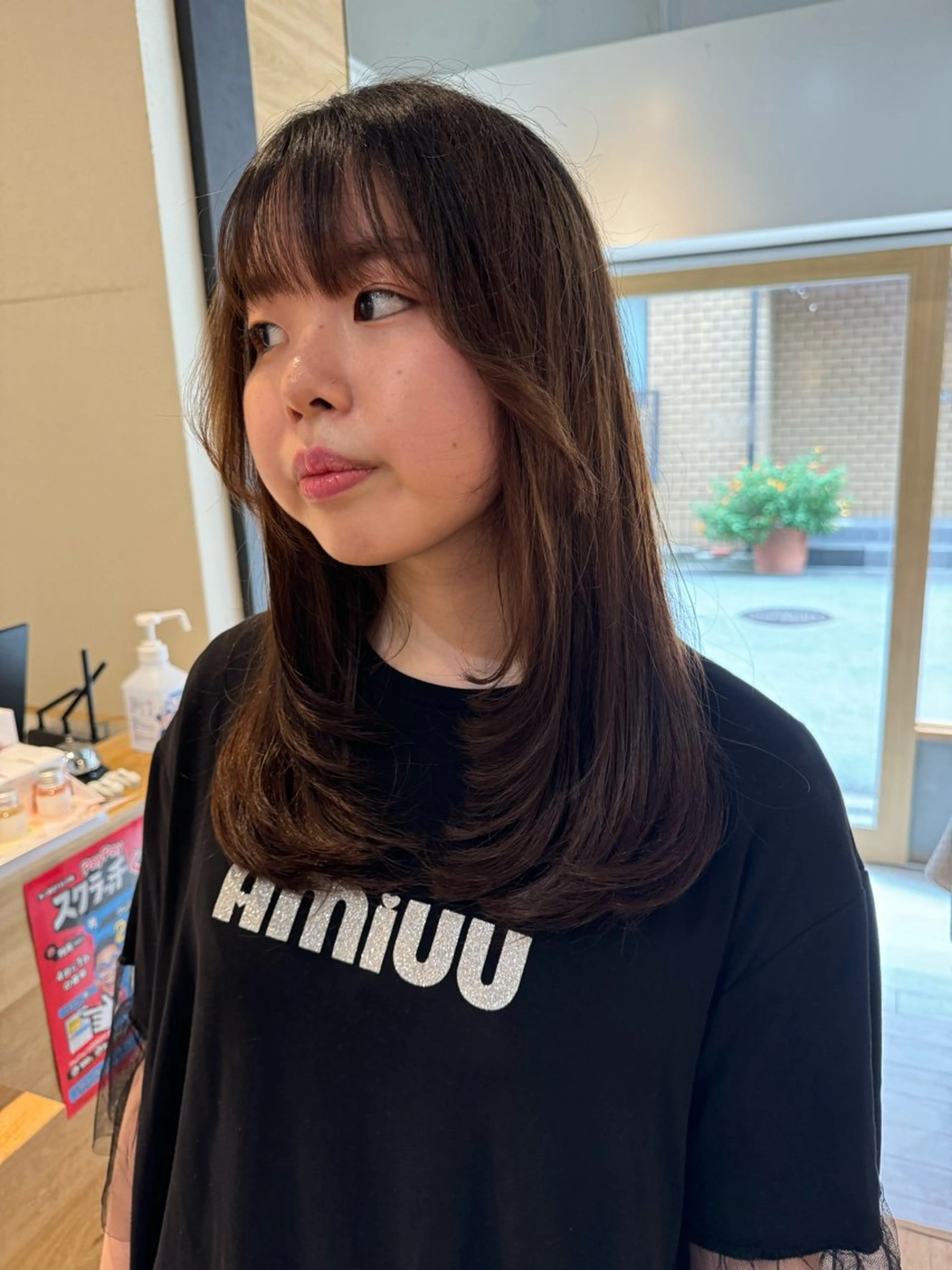 ミディアム カット ヘアカラー トリートメント A.Ｍ.hair所属・レイヤーカット/ 髪質改善/福本凌のヘアスタイル