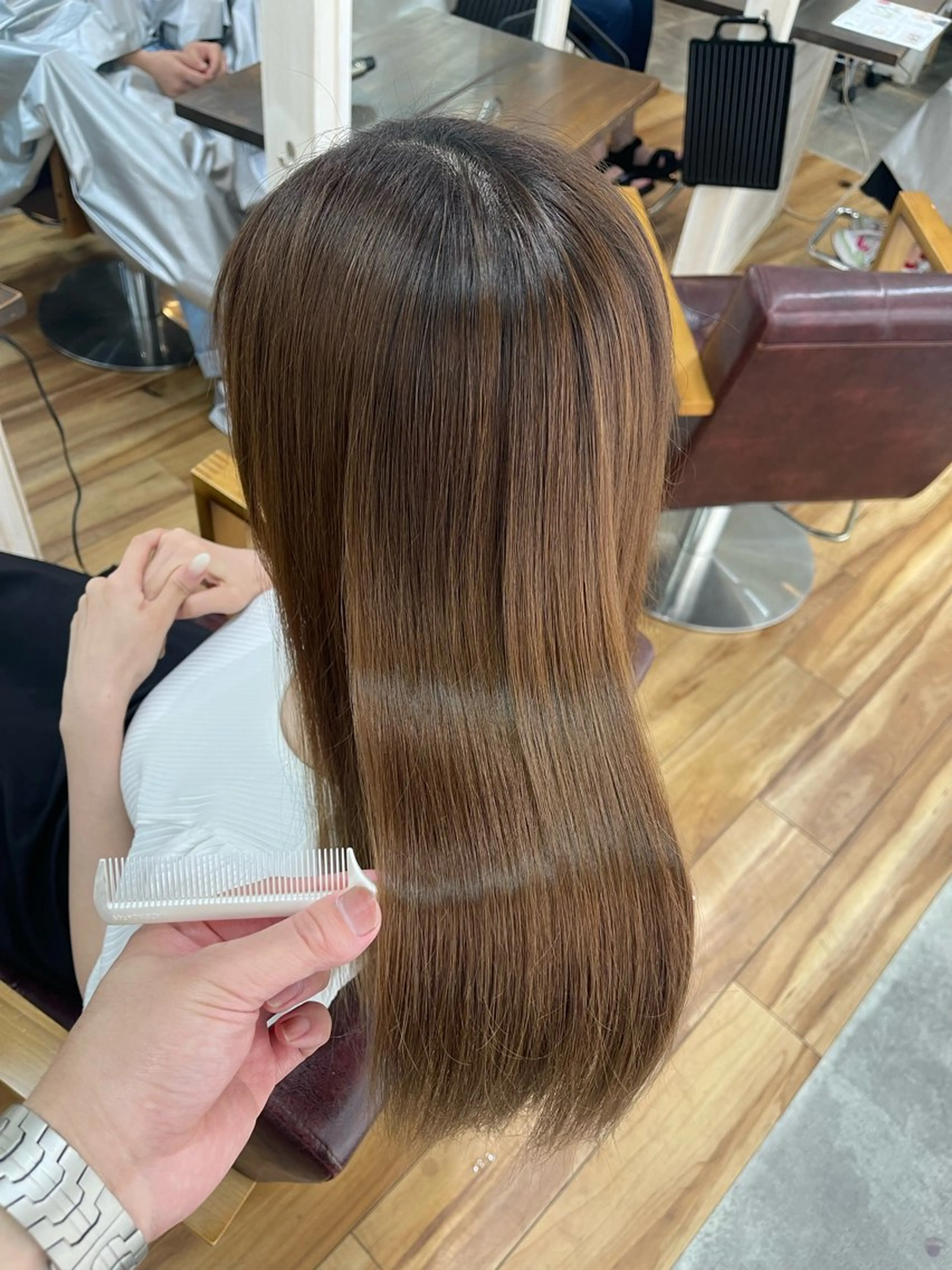 ロング 髪質改善 トリートメント トリートメント SOYON西大寺店所属・ダブルカラー/ 髪質改善💎安藤のヘアスタイル