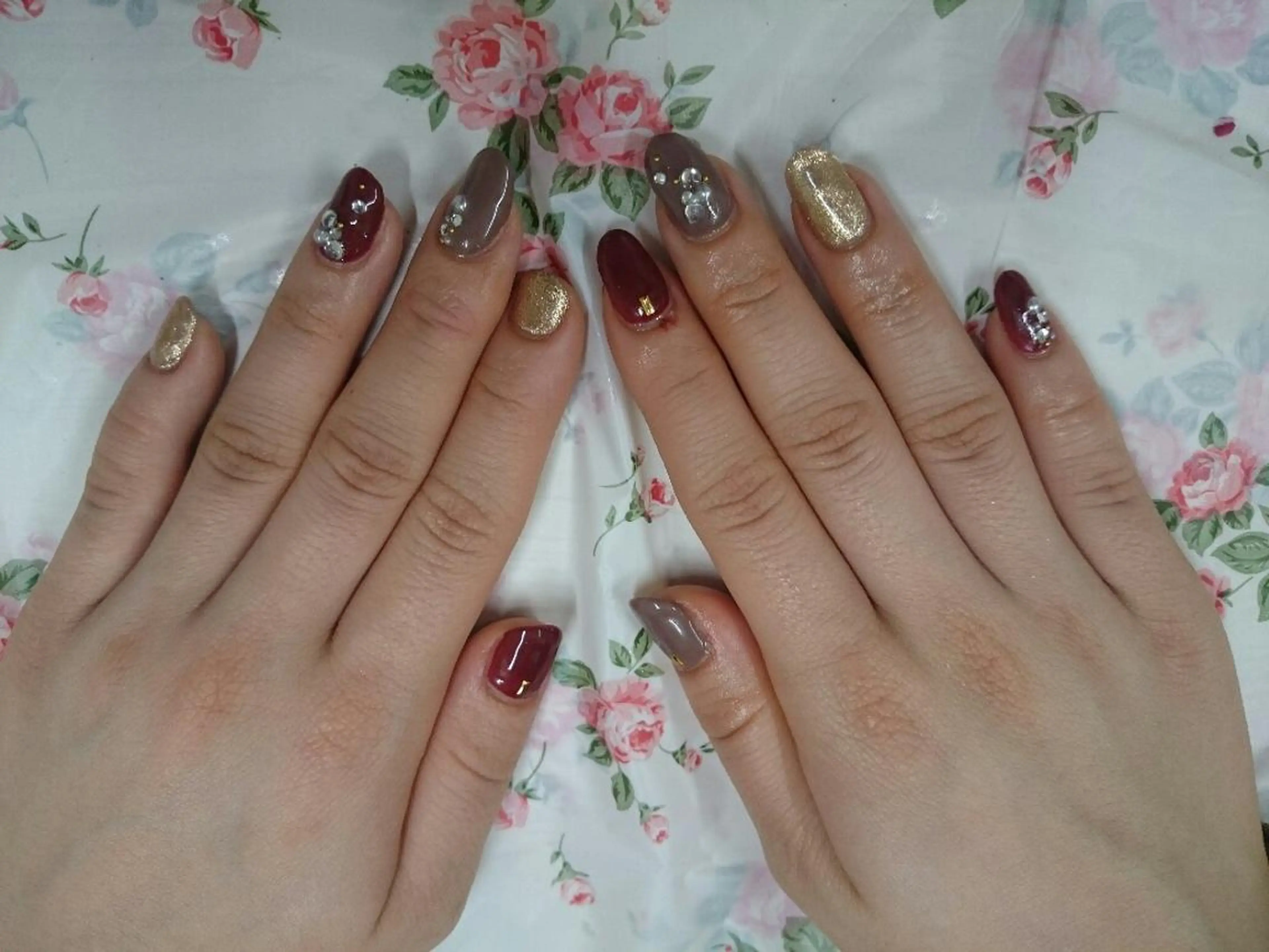 ネイル ボルドー JEWEL nailのネイルデザイン