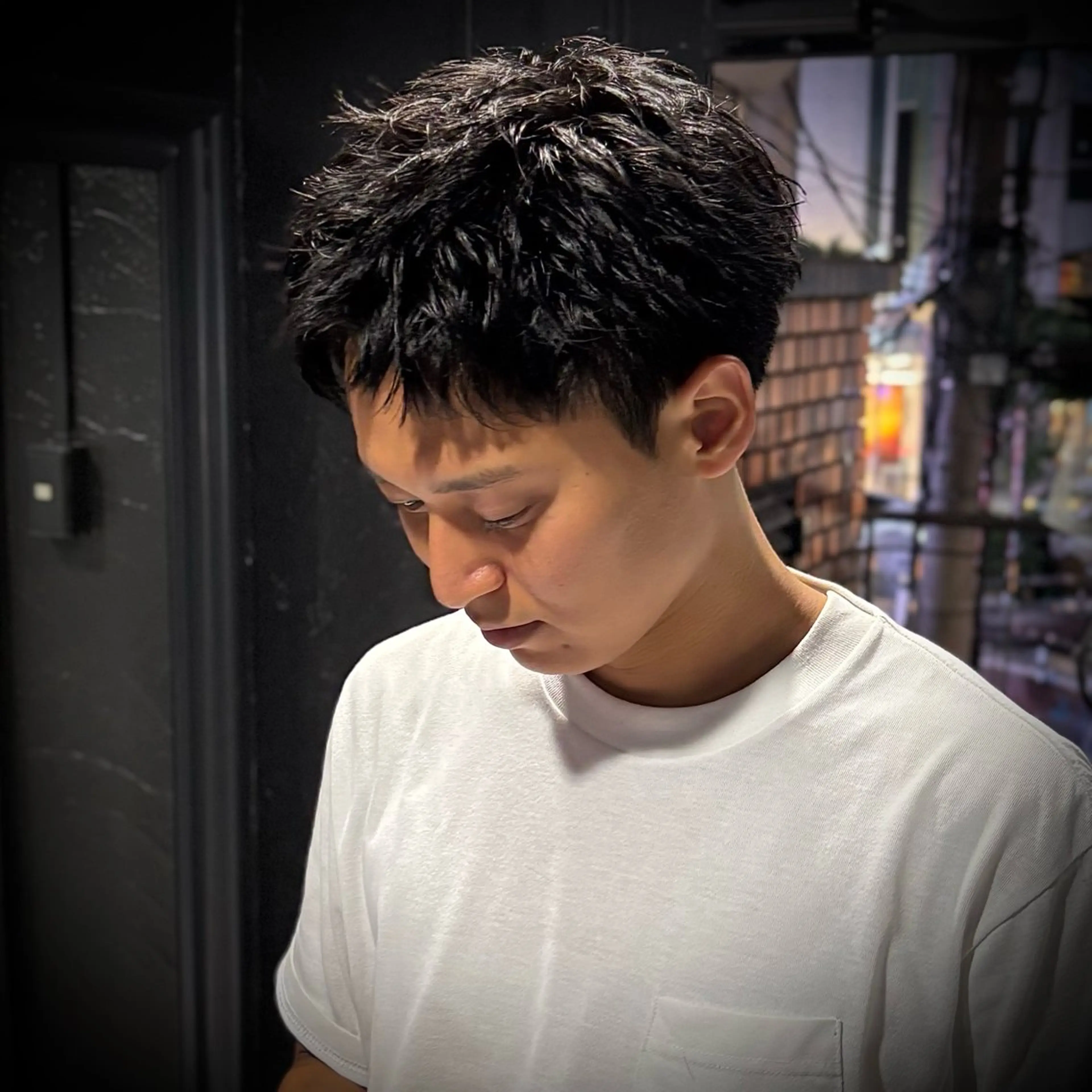 ショート カット ヘアセット スパイキーショート アメ村【戸兵吏駒】のヘアスタイル