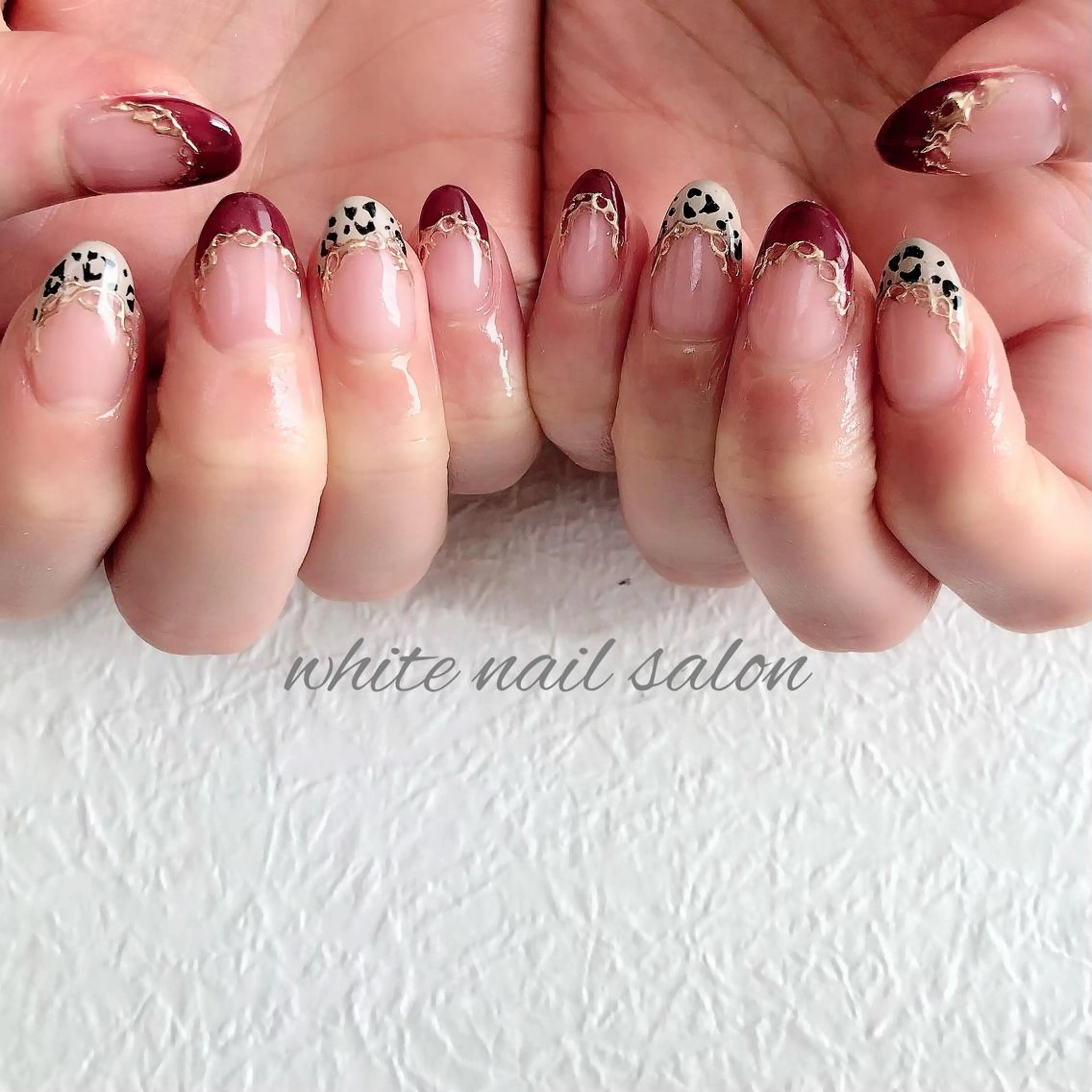 ネイル ジェルネイル ハードジェル 持ち込み ソフトジェル ハンドネイル white nail salonのネイルデザイン