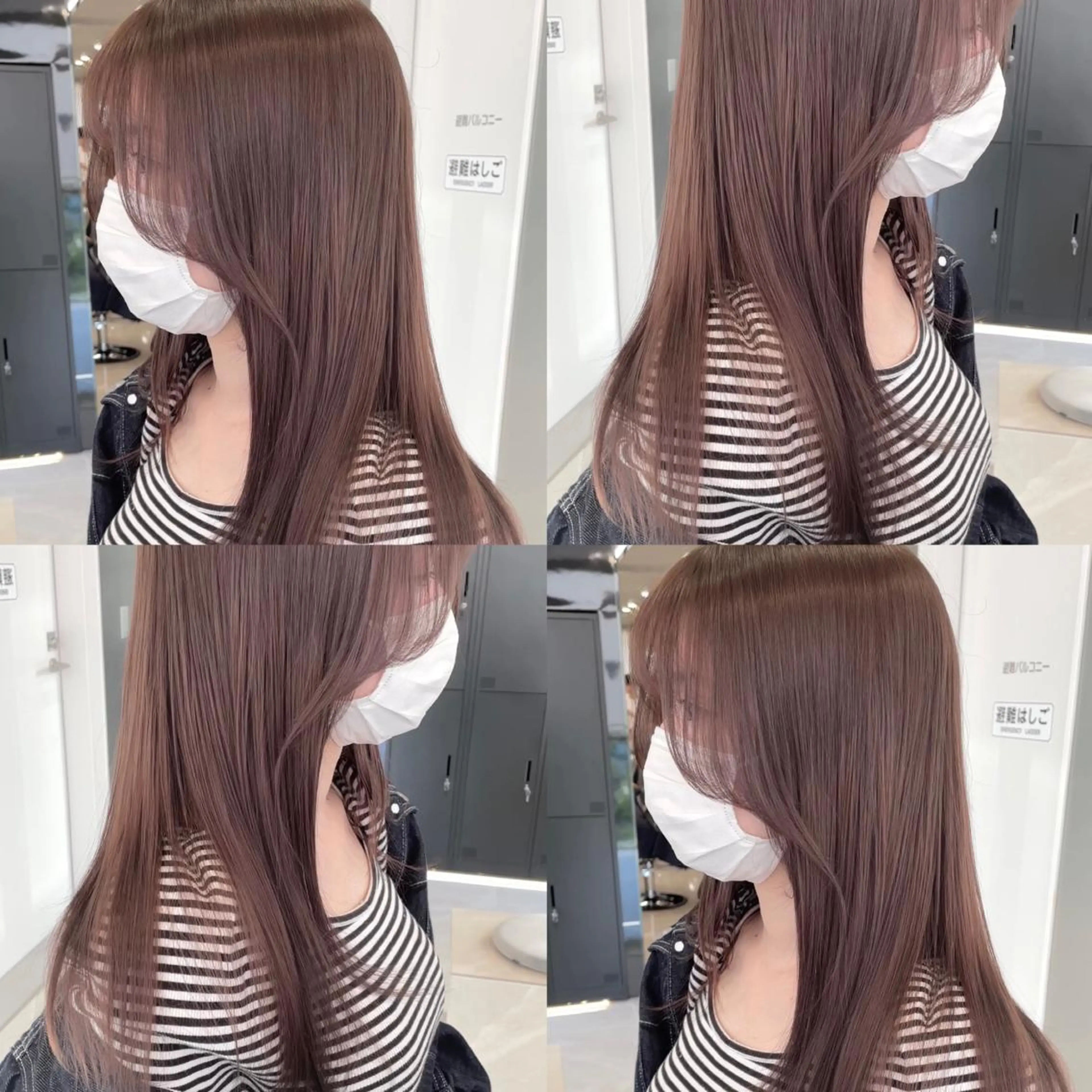 ロング カラー ベージュカラー 透明感カラー ヘアカラー トリートメント HARUKI MINATO Japan SENDAI所属・🌈【透明感・韓国 ヘア】がっきー🌈のヘアスタイル