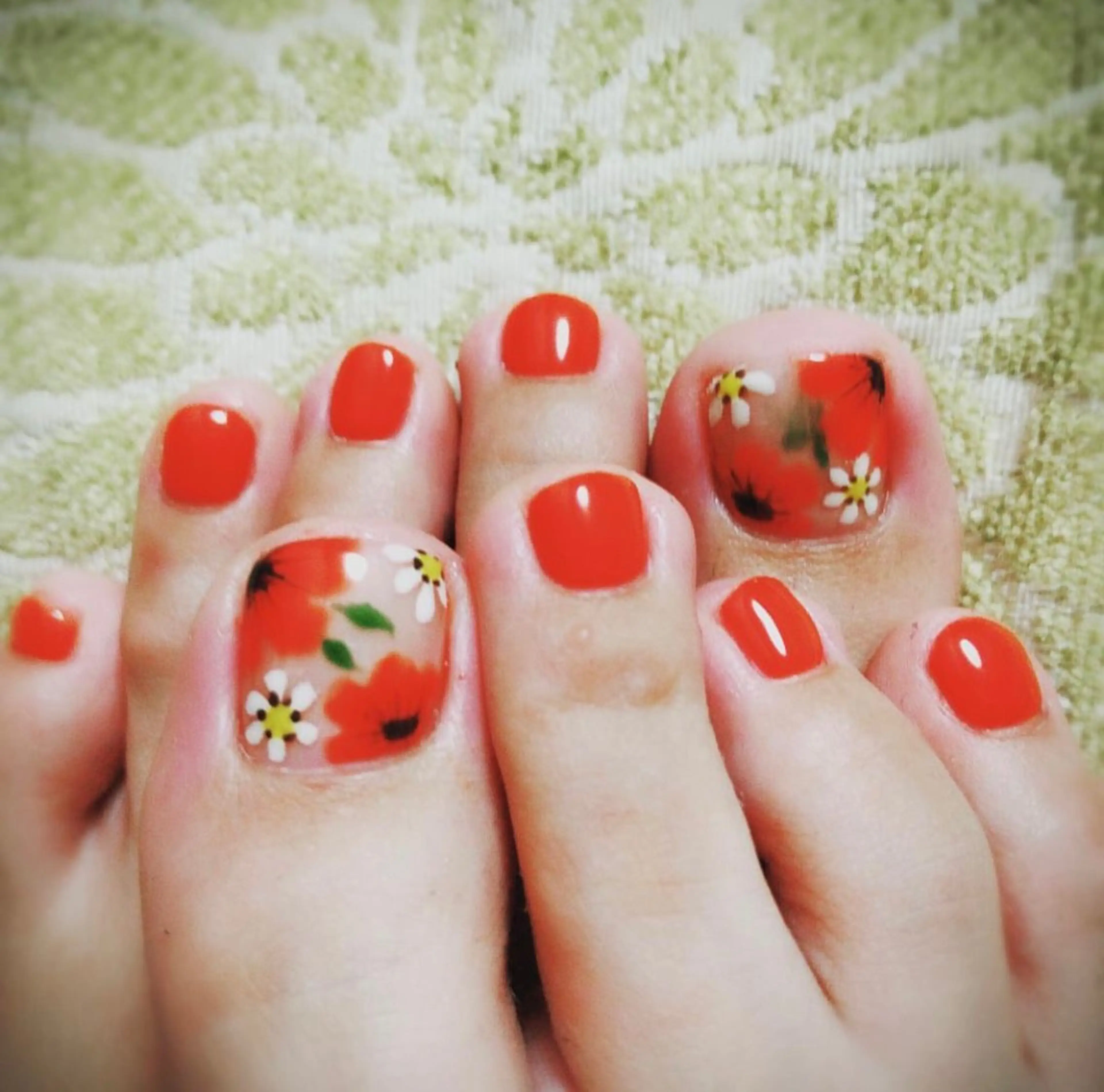 🐾フット親指アートし放題【オフありの方はこちら】ジェルオフ甘皮ケア無料✨️事前に希望アート画像を送ってください✨️の写真