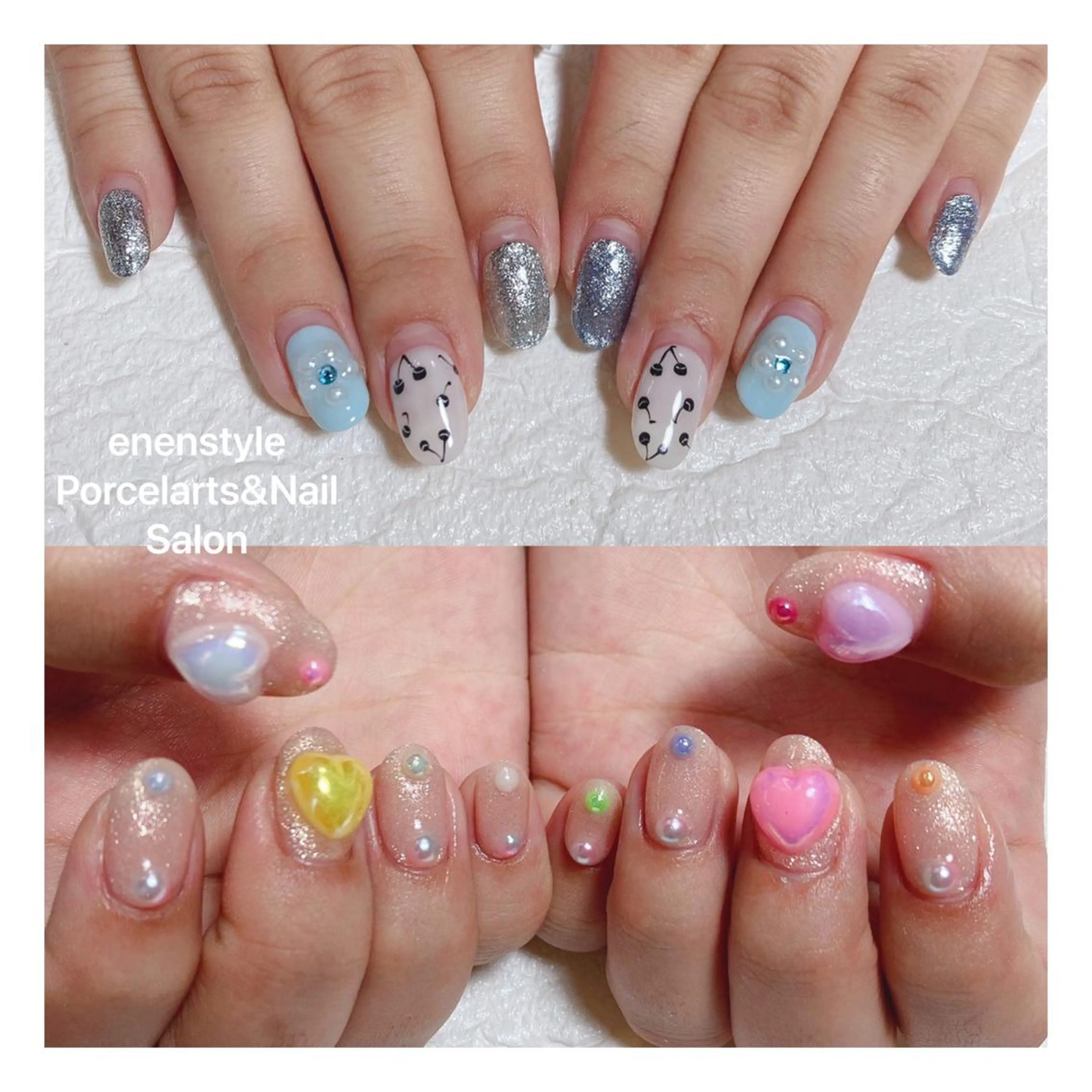 ミディアム ネイル ハンドネイル 👑enen style👑のネイルデザイン