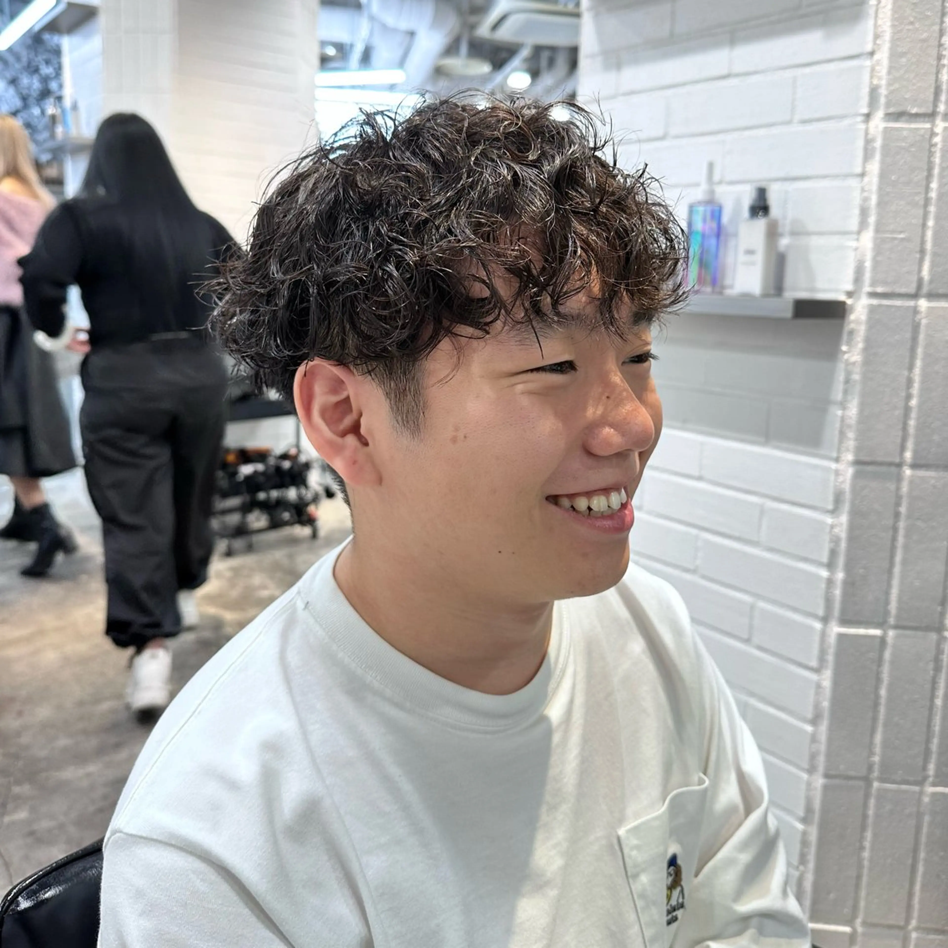 パーマ ヘアアレンジ メンズ カット パーマ 🥀モテ暖色× エクステ🥀あかりのヘアスタイル