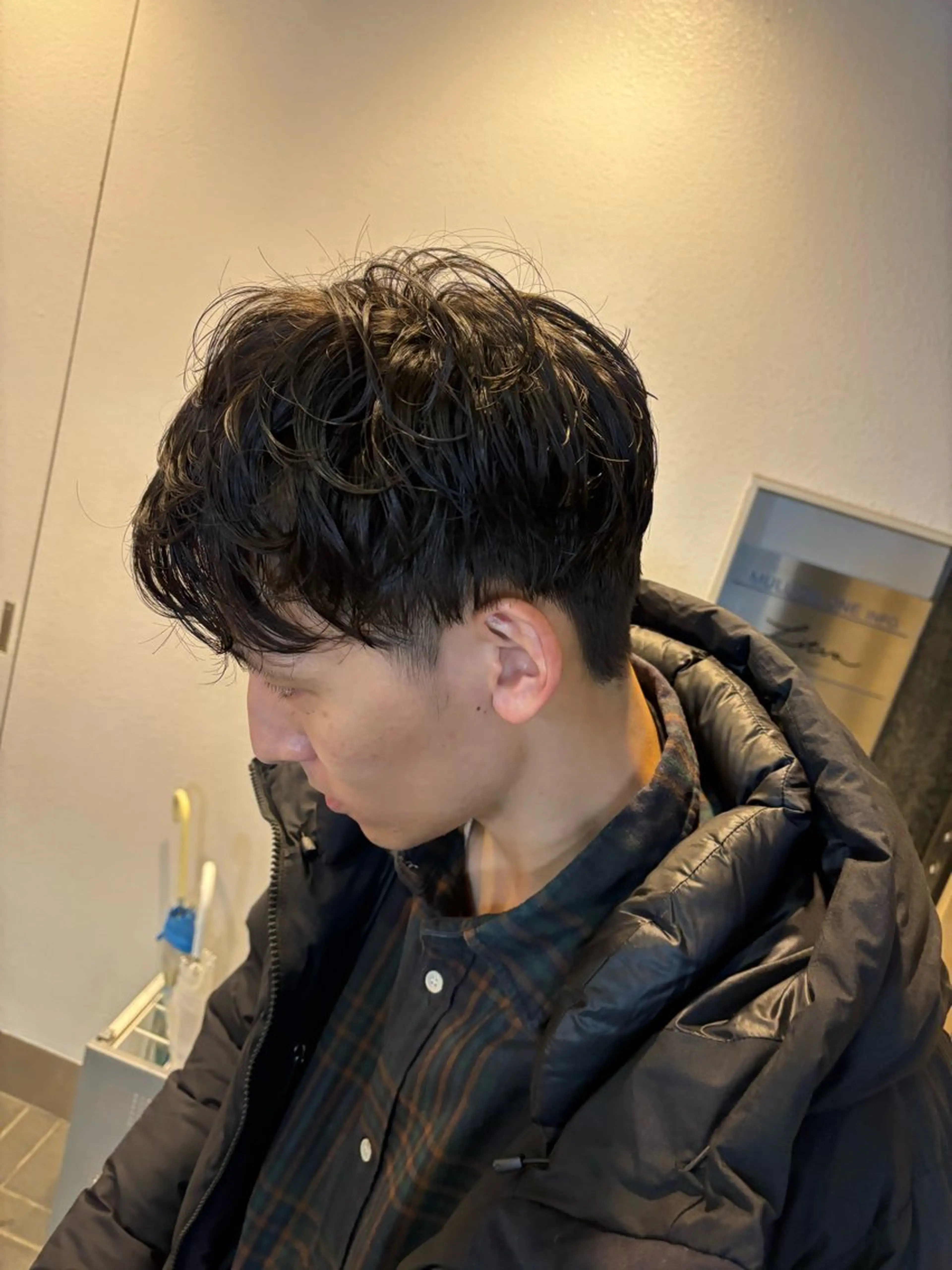 パーマ メンズ 池田理紗/メンズ カット/切りっぱなしのヘアスタイル