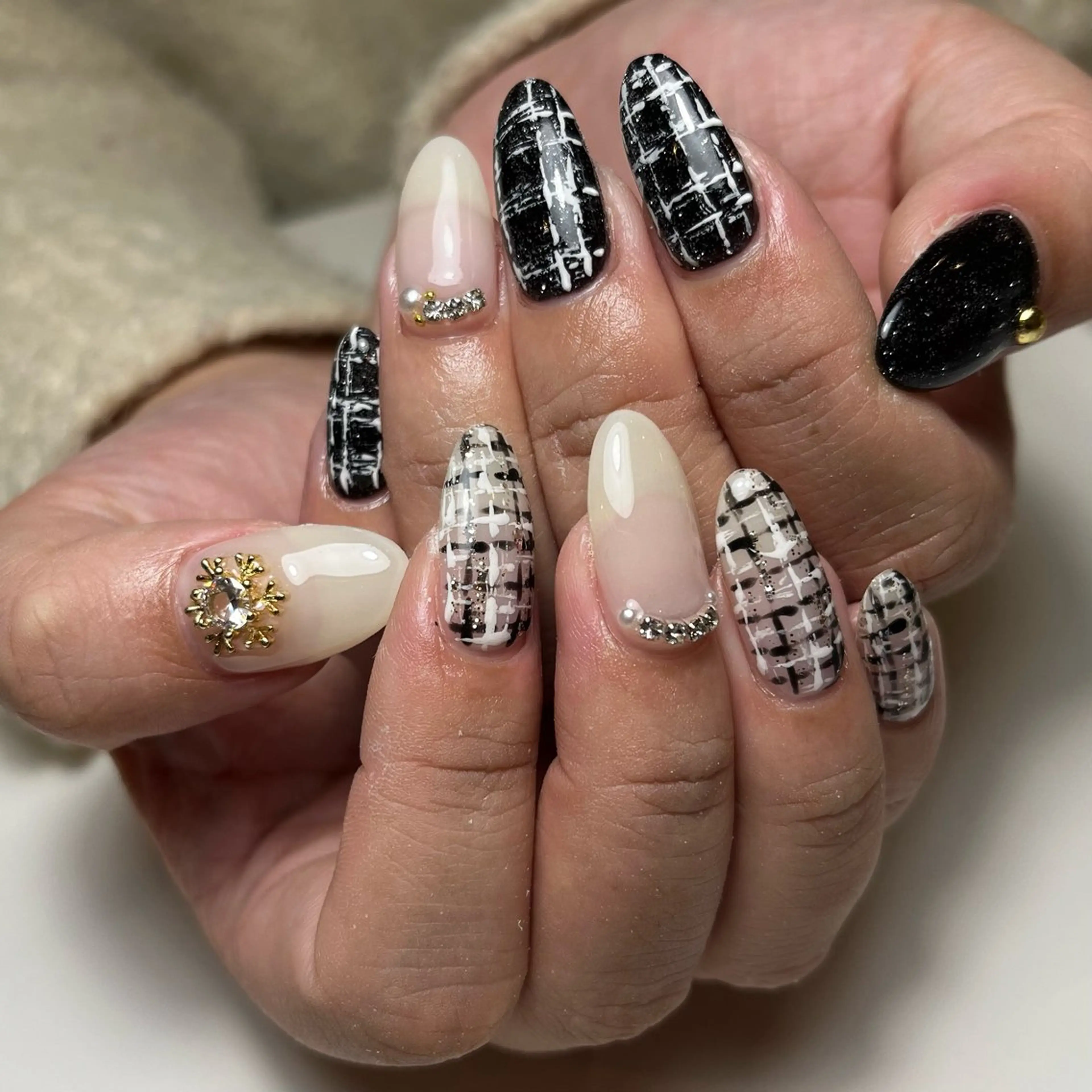 ネイル 冬ネイル ハンドネイル ballie／小野原 なつみのネイルデザイン