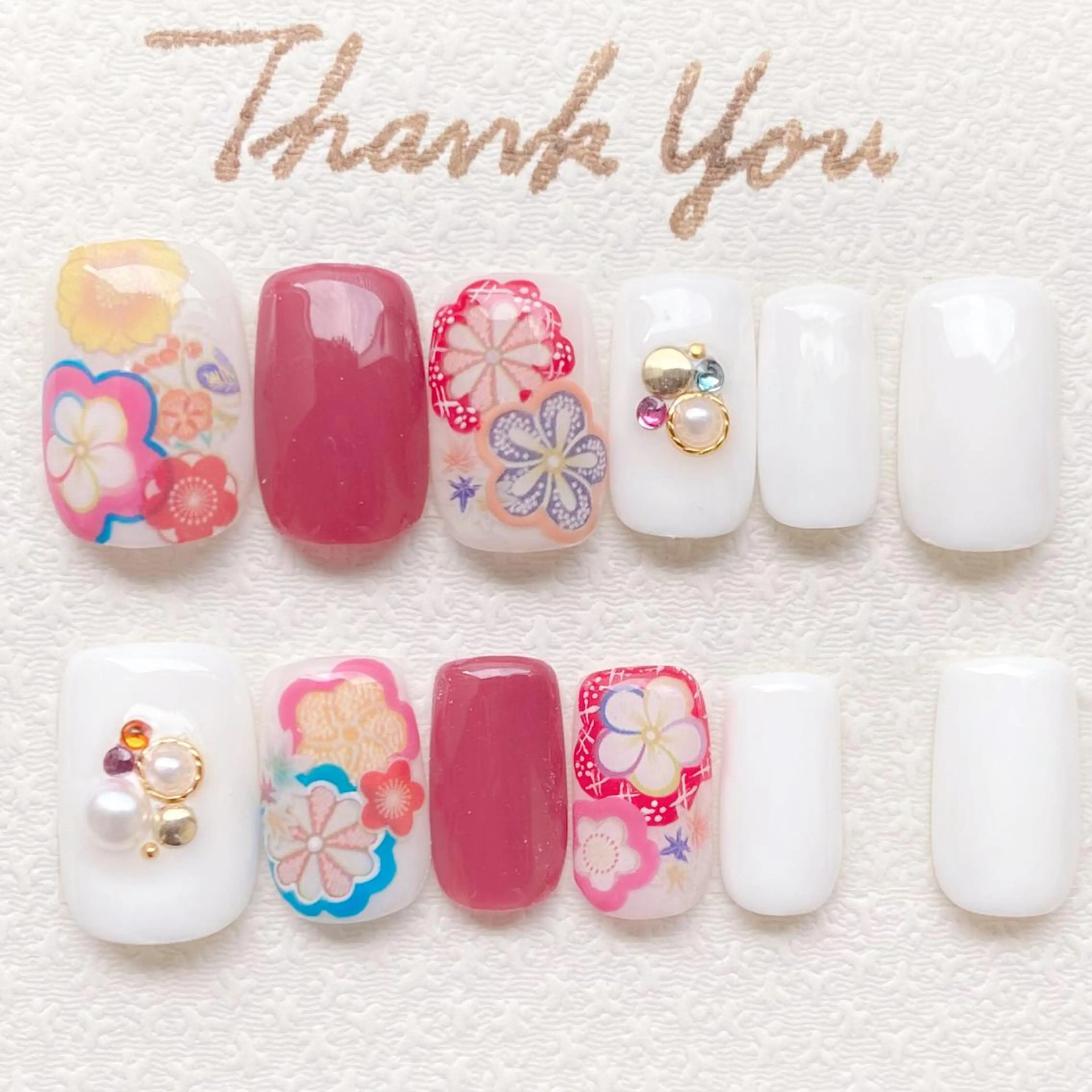 ネイル 成人式 ネイルチップ Sak nailroomのネイルデザイン