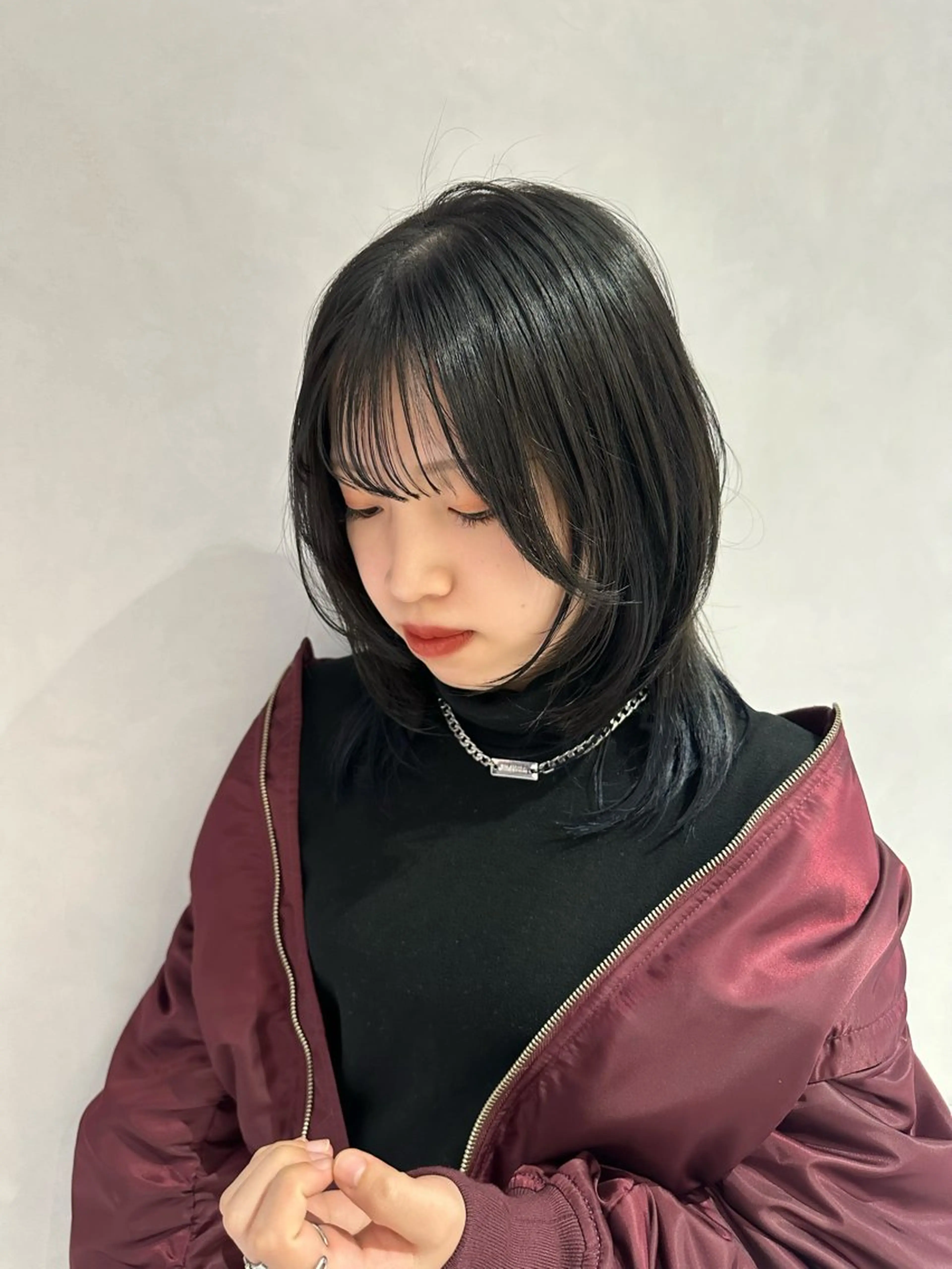 ミディアム ミディアムレイヤー レイヤーカット 寺川留以 /カットモデル募集中のヘアスタイル