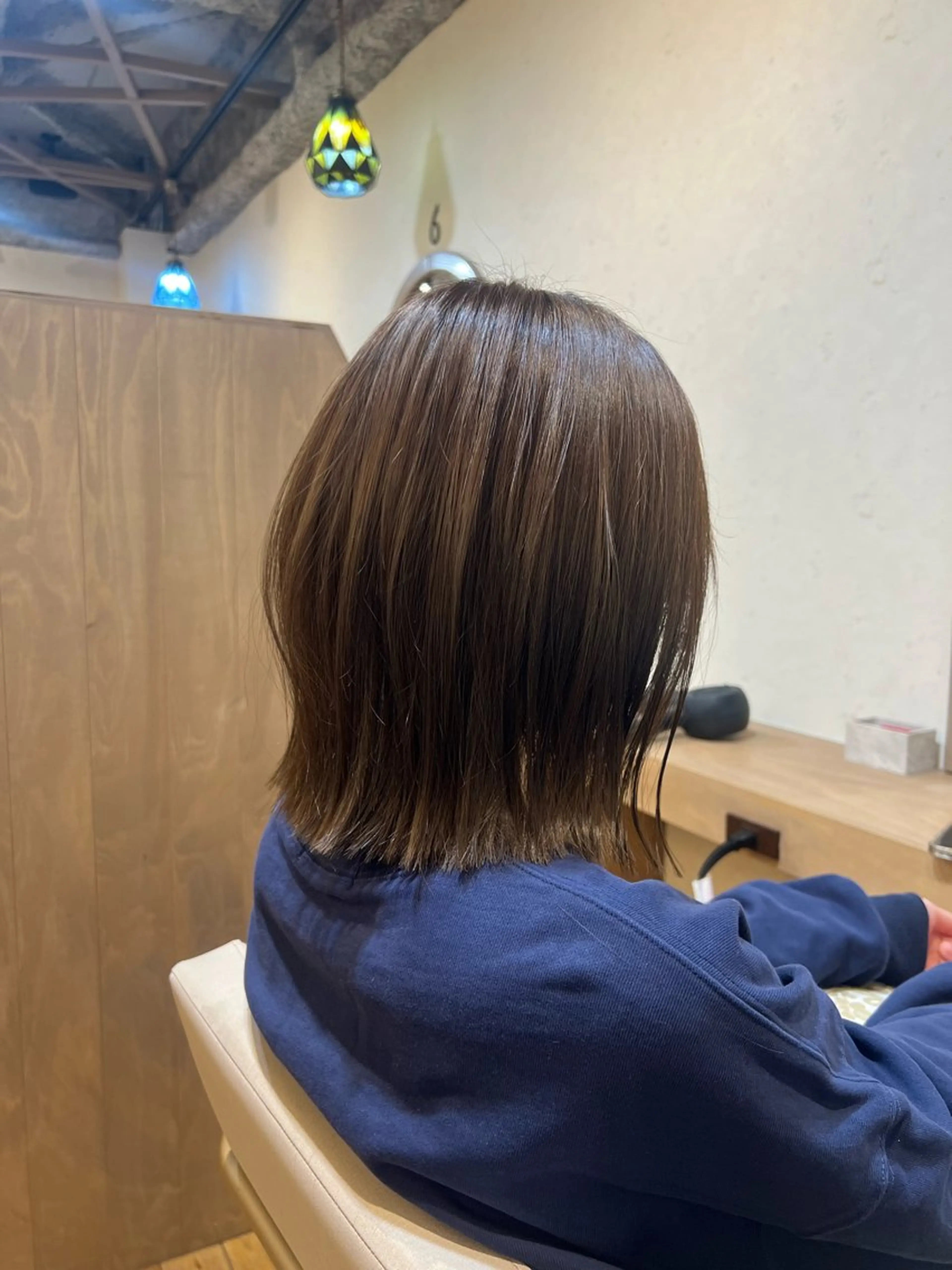 ショート カラー 切りっぱなしボブ ボブ 神戸ボブ✂️ ioe三宮/田 伸佳のヘアスタイル