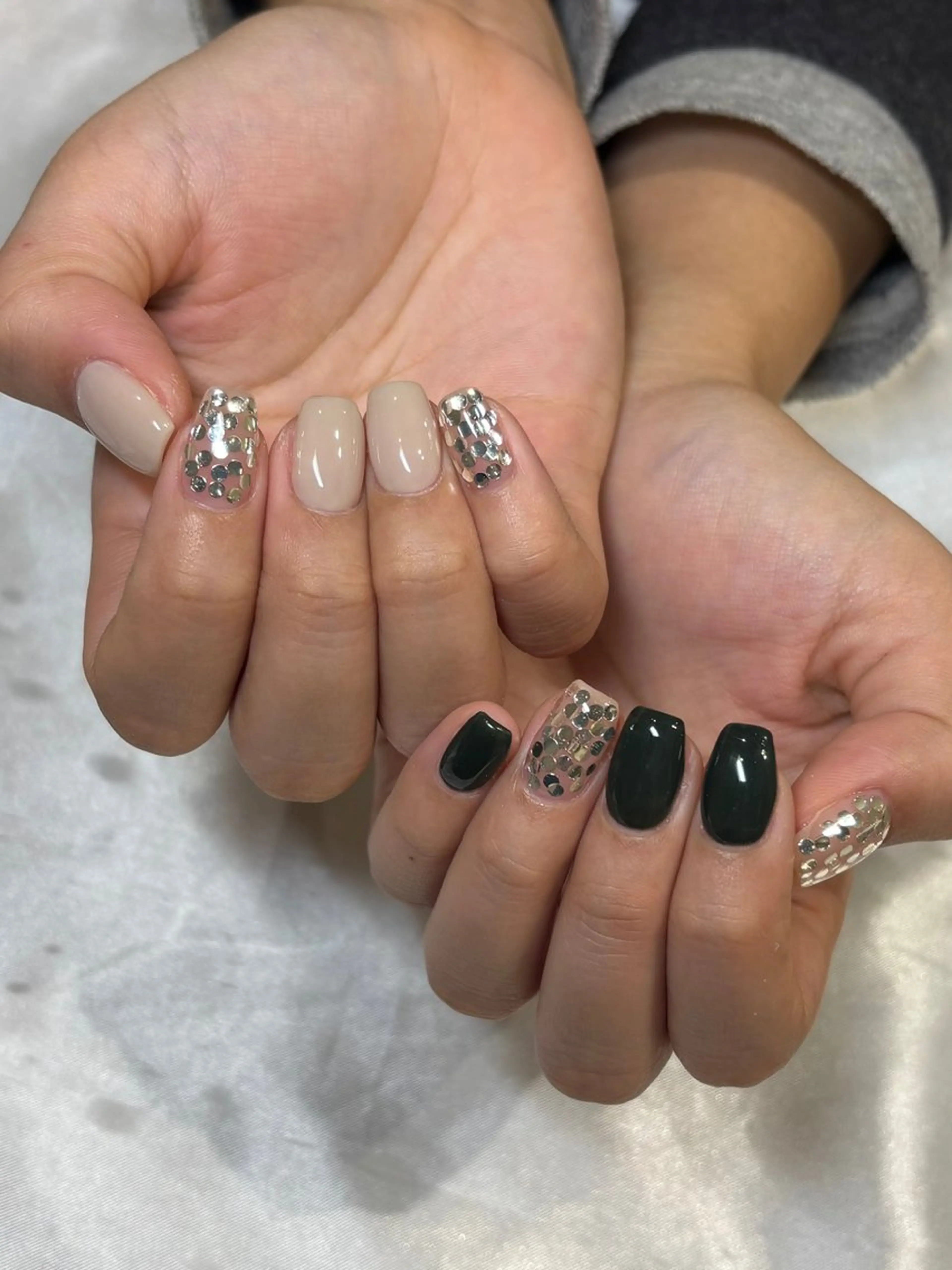 ネイル アートネイル ジェルネイル パラジェル シンプルネイル Misaki Aries心斎橋店のネイルデザイン