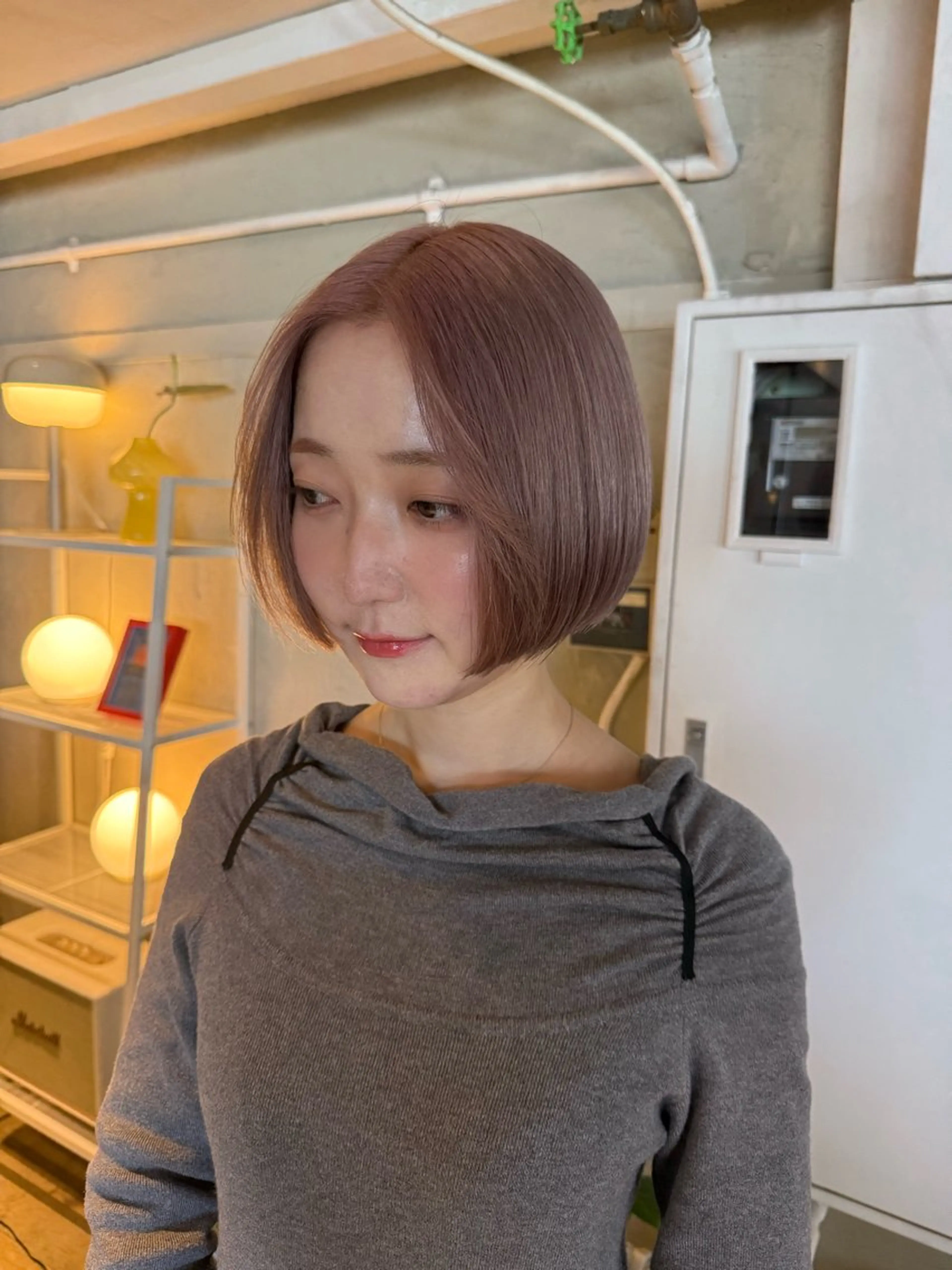 ショート カラー ヘアアレンジ ヘアカラー トリートメント ヘアセット 海外/ハイトーン🪽 ☯️ami☯️のヘアスタイル