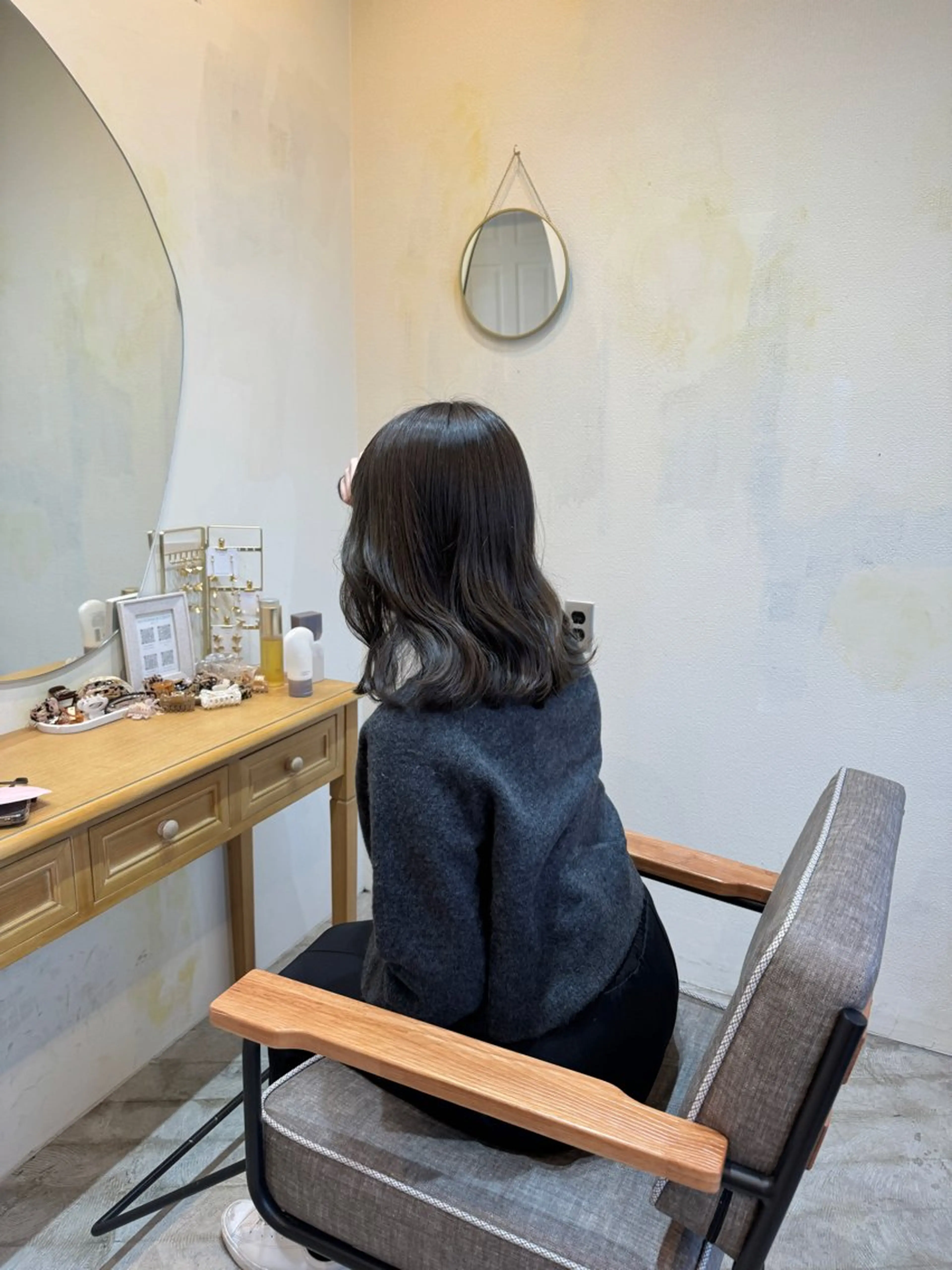 ミディアム カラー R-5 shonandai所属・🍋透け感カラー🍃 オリーブ🍐Kahoのヘアスタイル