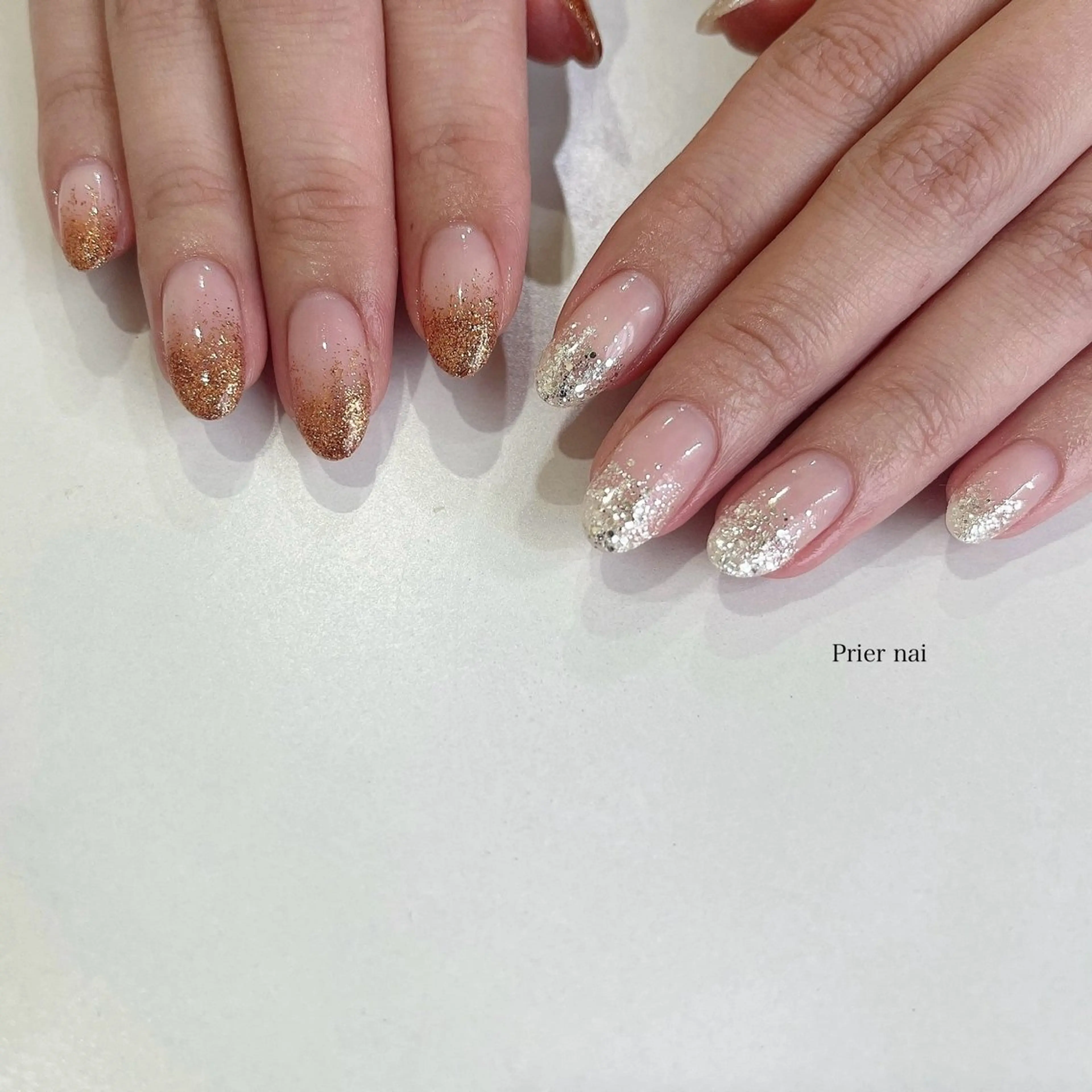 ネイル ラメ(グリッター) シンプルネイル Prier×Kew hair所属・Prier nailのネイルデザイン