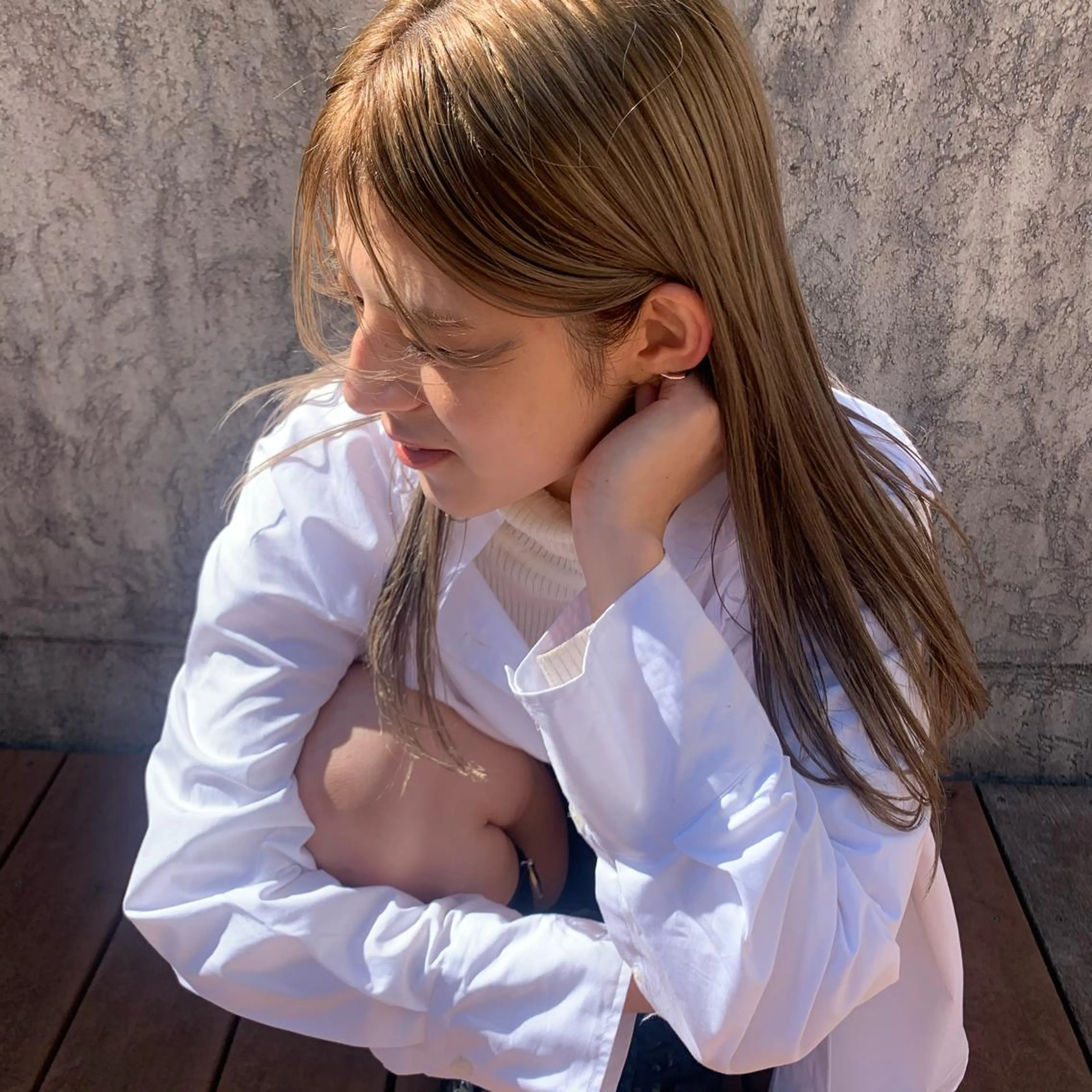 カラー ヘアカラー MARU レイヤー/パーマのヘアスタイル